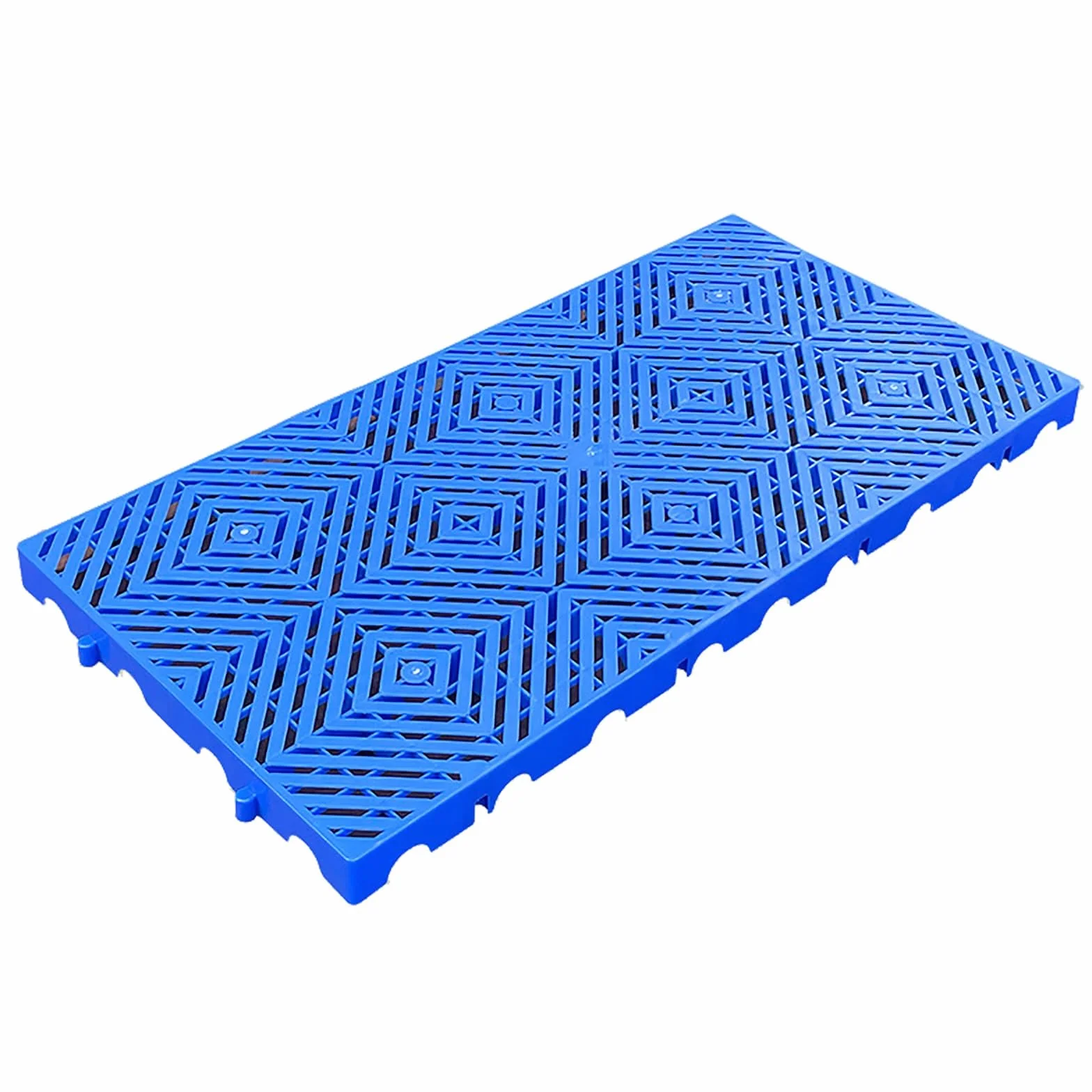 Pallet in Plastica per Lo Stoccaggio in Cantina Bancale Plastica di Stoccaggio con Griglie Traspiranti ad Incastro Bancali da Pavimento Impermeabile per Cucine di Ristoranti Negozi(60x40x5cm)