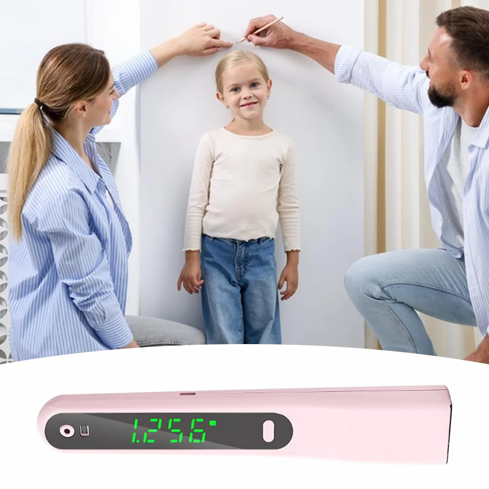 Dispositivo Di Misurazione Altezza - Righello Elettronico Portatile E Palmare - Dispositivo Portatile Per Misurazione Altezza | per l'Uso in Casa, Palestra, Ufficio, Ambulatorio, per Professionisti Sa