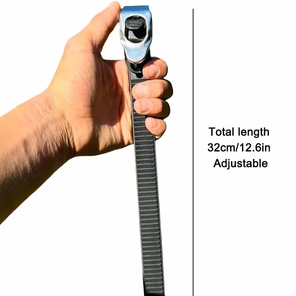 1/2/4/6Pcs Cinghie di Bloccaggio a Grip Resistente Regolabili in Metallo per Ogni Fibbia a Cricchetto con Ogni Cinghietta di Bloccaggio Connettibile, Cinghie di Bloccaggio Resistente per l'Uso