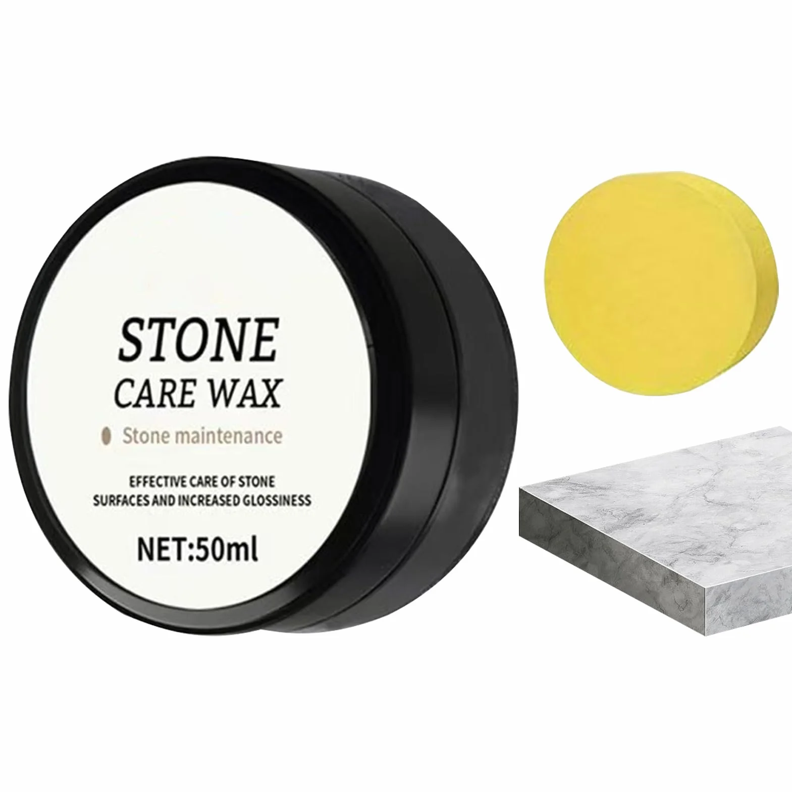 Stone Polish – Pasta detergente per pavimenti in piastrelle, impermeabile, cera lucidante per pavimenti in marmo per mobili, doccia, piano cottura, cucina, bagno