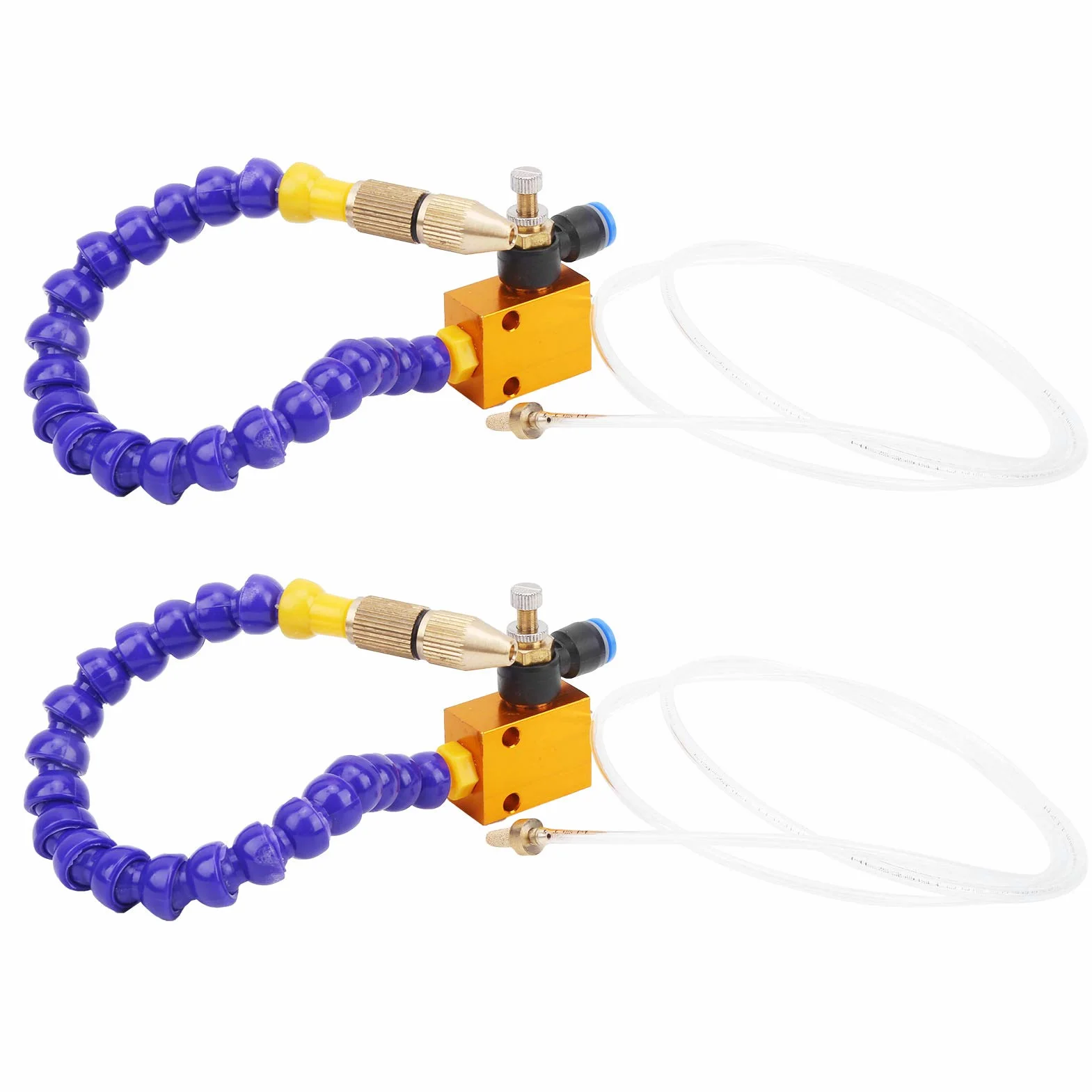 Liquido di Raffreddamento Nebbia 2 Pezzi per Lubrificazione a Spruzzo Trapano Tornio CNC con Tubo Aria 8 mm