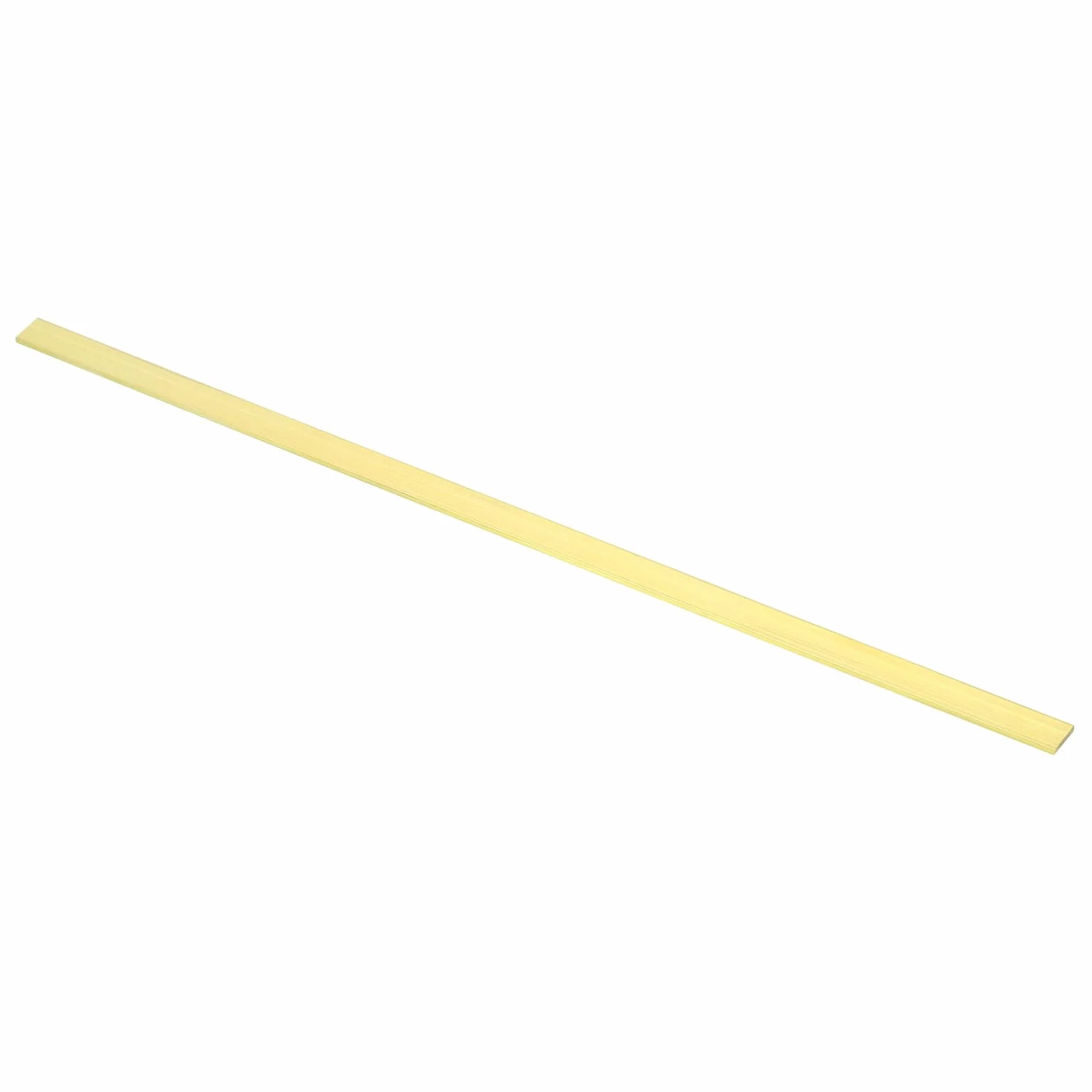 PATIKIL Barra Quadrata in Ottone H59, 0,08x0,39", Lunghezza 11,81", Stock Piatto Solido per Artigianato Manutenzione Decorazione Elettrica e Architettonica, Ottone
