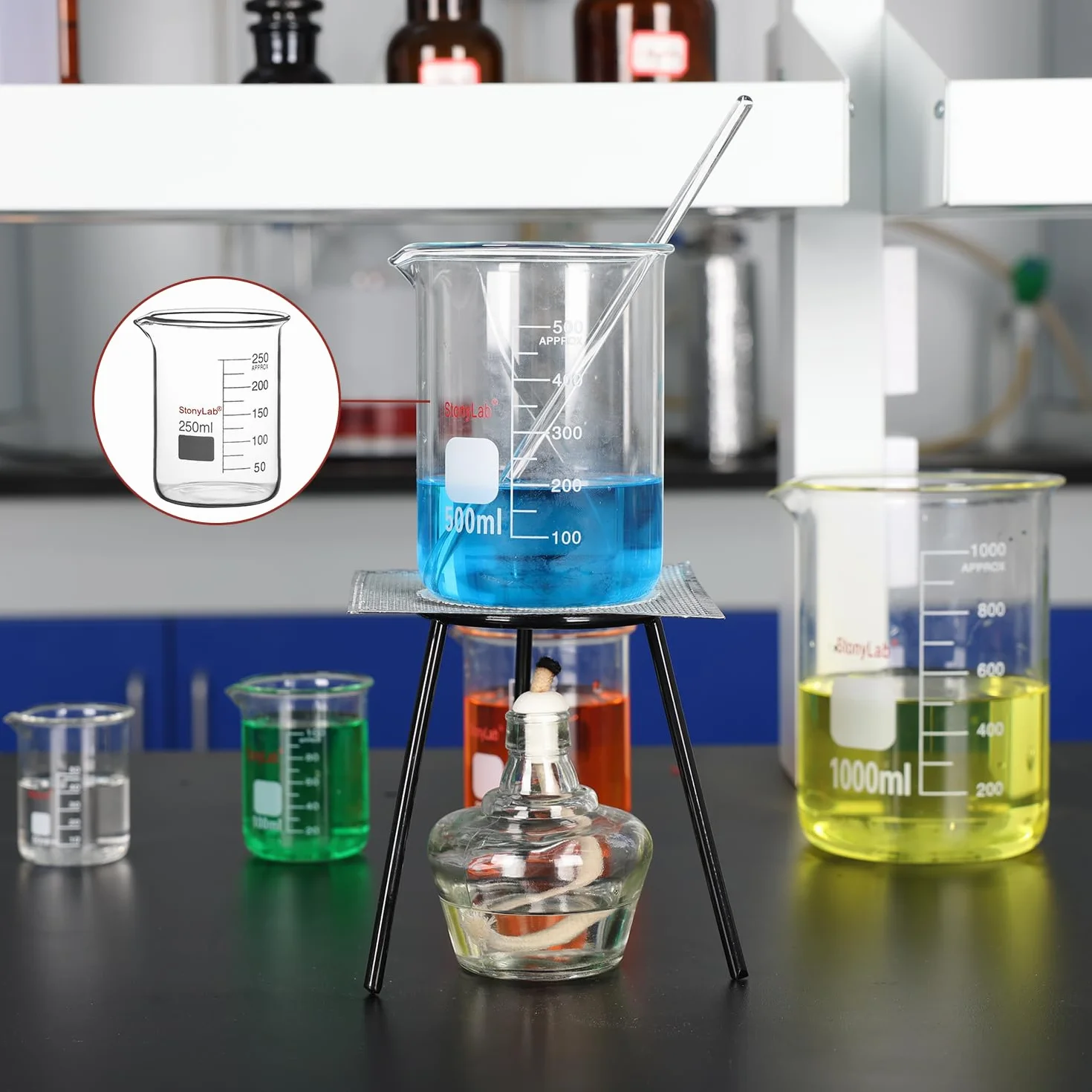 Becher in Vetro Borosilicato Graduato 2000 ml Griffin con Beccuccio di Versamento