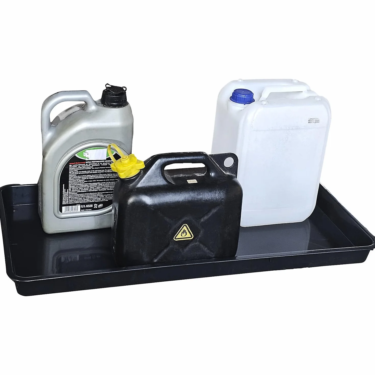 Vasca universale in PE per taniche 11,5 l 790 x 400 x 50 mm impilabile