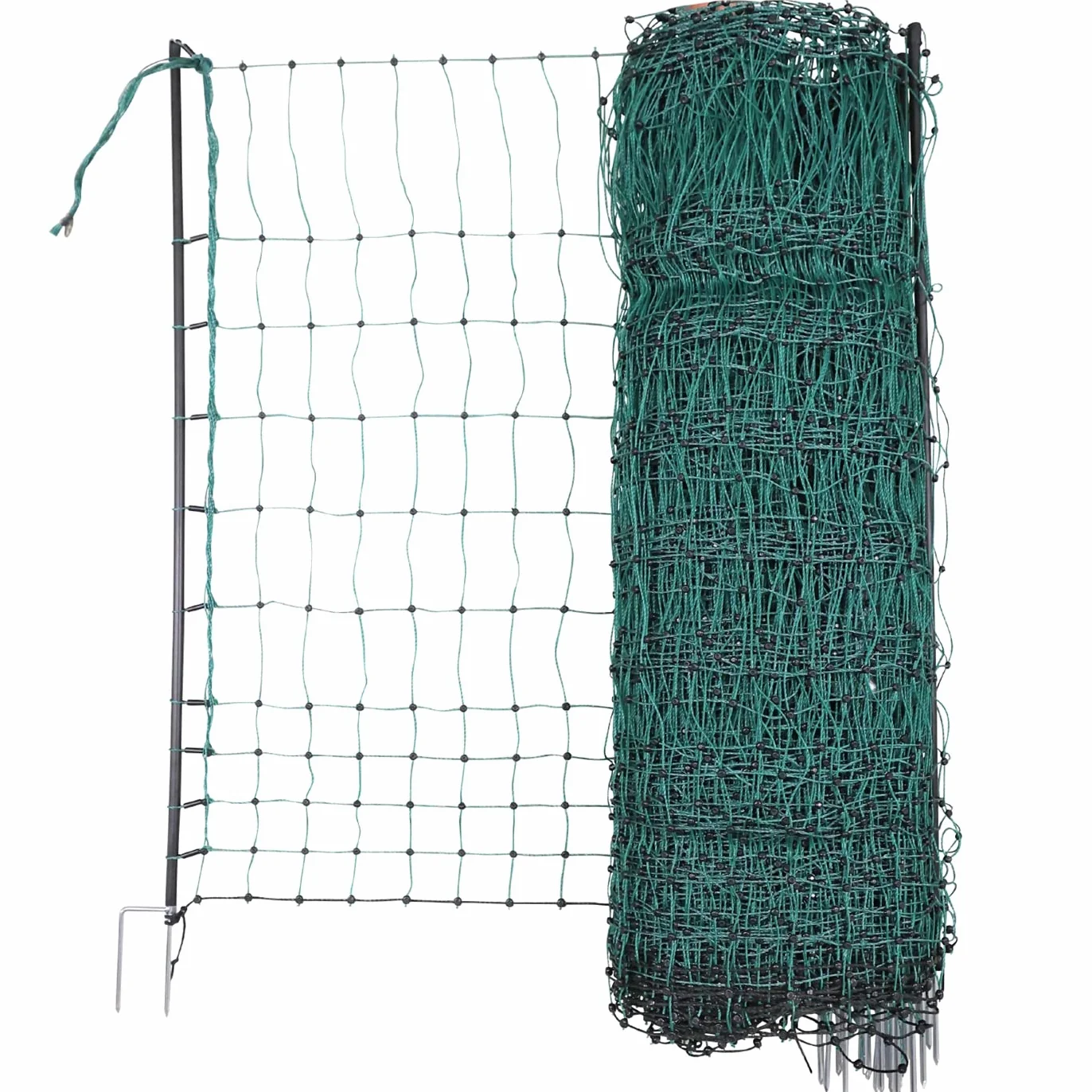 VOSS.farming Rete pollame Classic 112 cm x 50 m, a Punta Doppia, 16 pali, Zielony