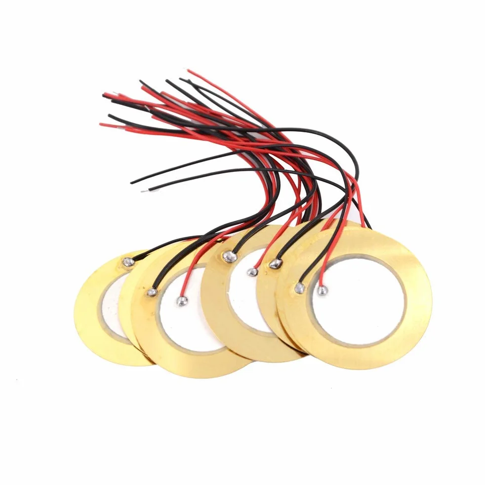 10 pezzi Piezoelettrico Piezo Ceramica Piastra Dia 27mm per Buzzer Altoparlante