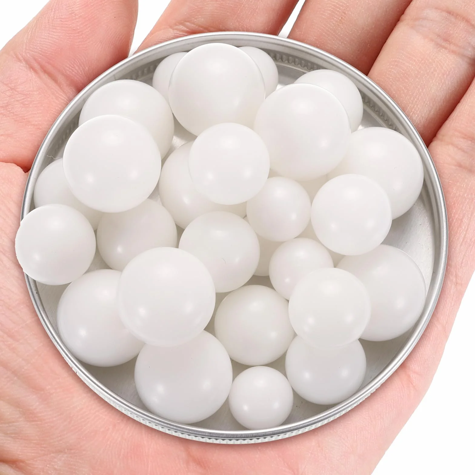 QUARKZMAN Sfere di Cuscinetto in Plastica Pom 5/8" 1/2" 3/4" 30pz