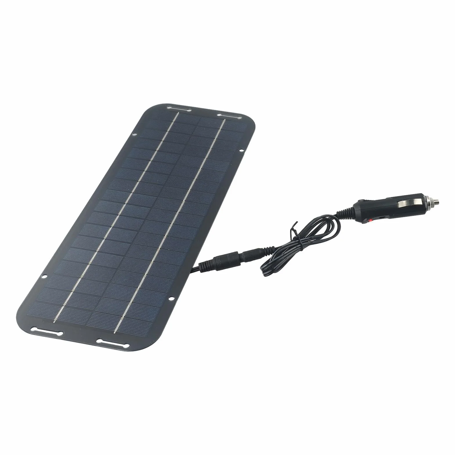 Kit Pannello Solare RichVibe 60W 12V Caricabatterie a Goccia per Batteria con Celle Monocristalline e Accessori di Montaggio per Roulotte, Auto, Furgone, Barca, Sistema di Ricarica Portatile per