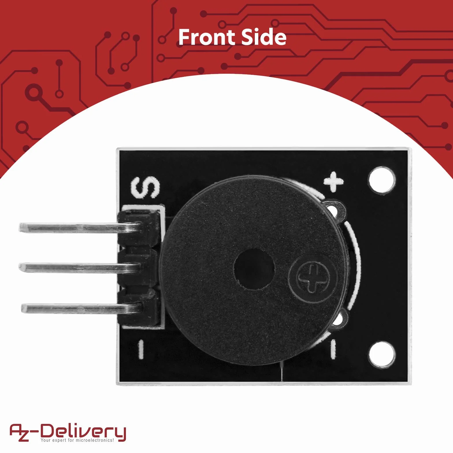 AZDelivery KY-006 Modulo di Allarme Passivo Piezo Cicalino compatibile con Arduino incluso un E-Book!