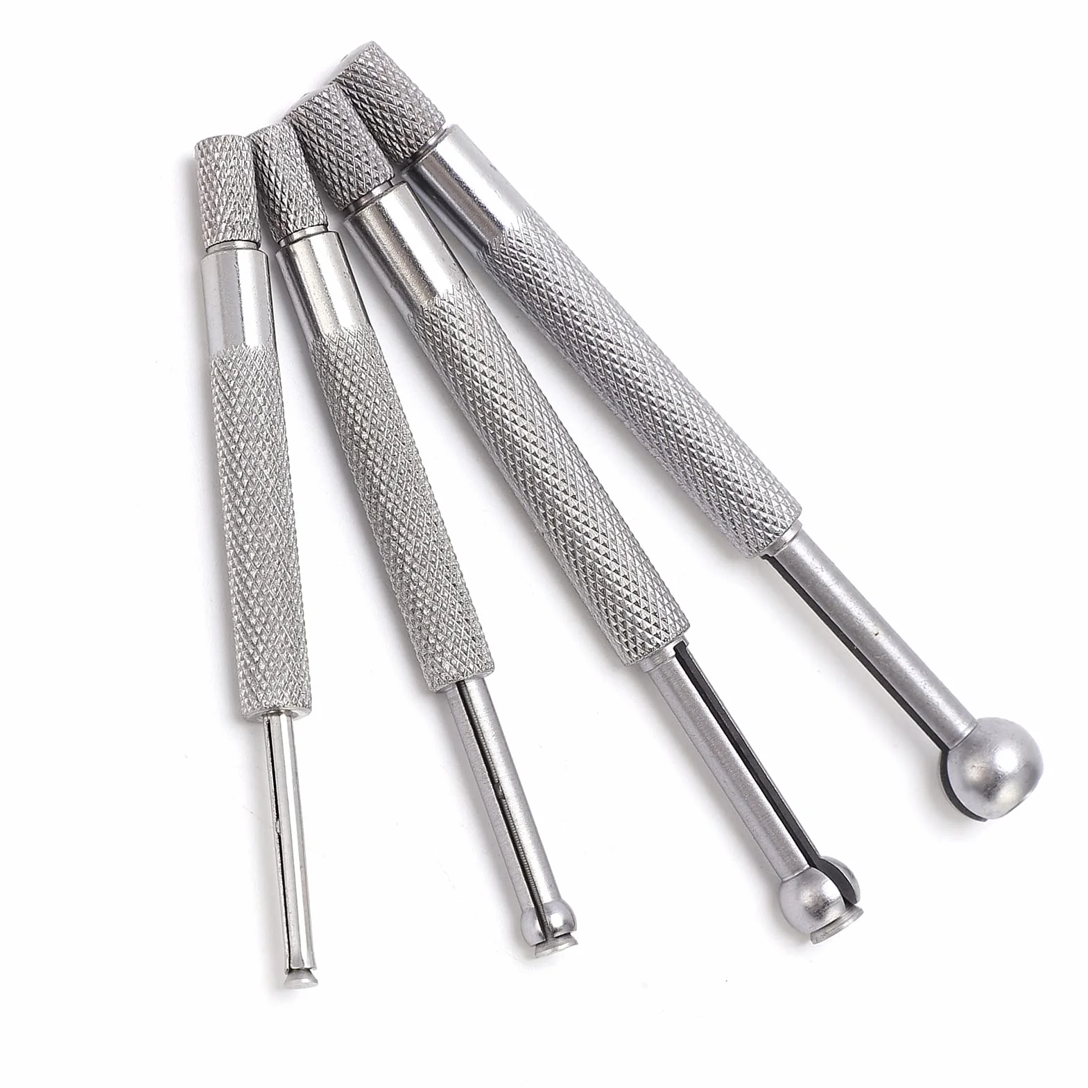 Calibro per Fori 4PCS Calibro Telescopico Calibro a Sfera Completo Set di Alesametri 3‑13 Mm per Misurazione di Scanalature di Fessure per Piccoli Fori