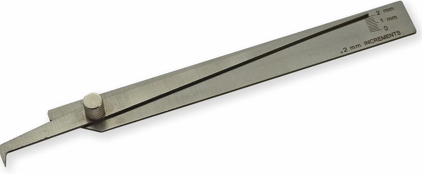 RIVERWELD V-Wac Calibro di misurazione saldatura Sottosquadro Altezza corona Buchi Metrico