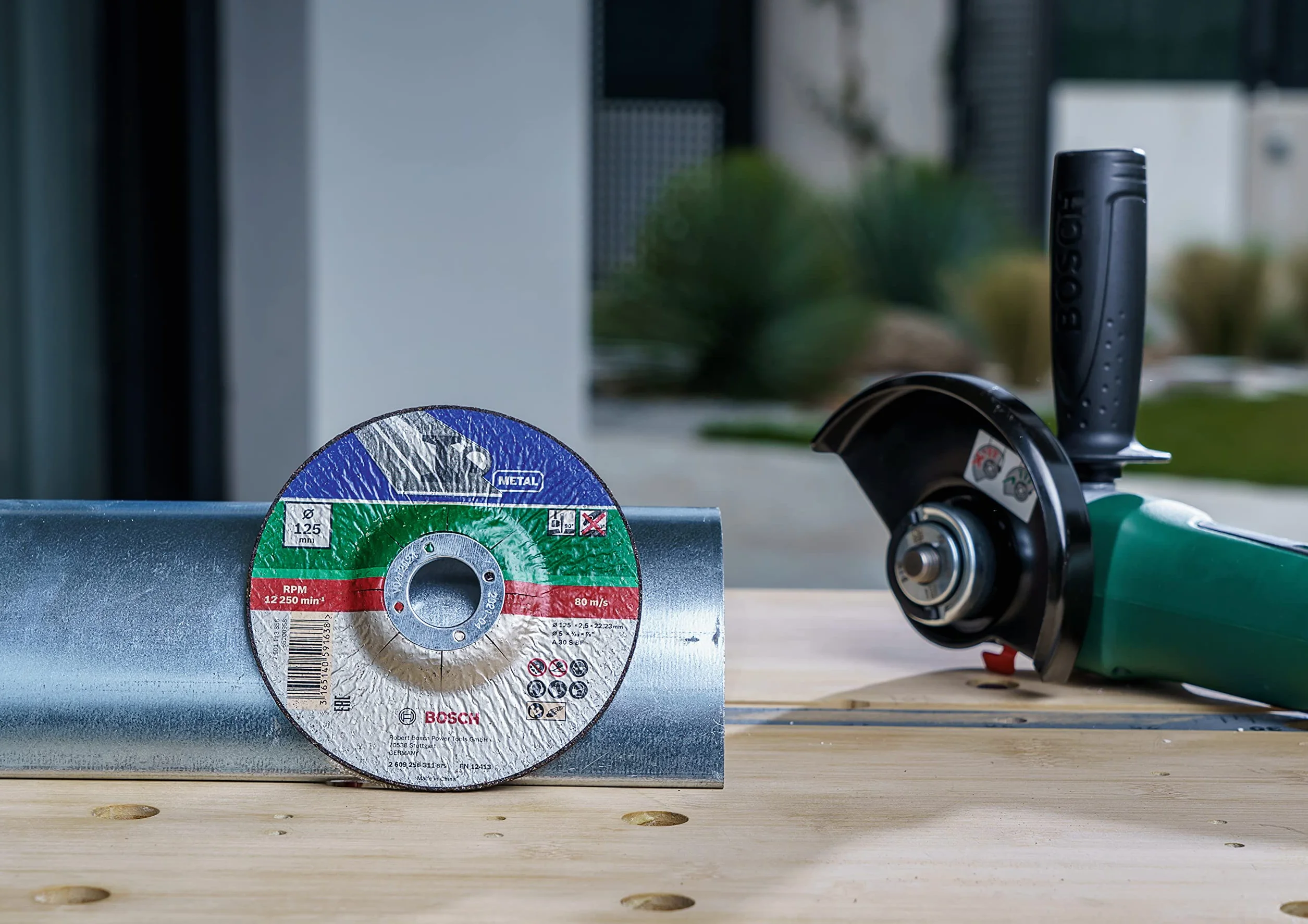 Bosch Home And Garden Dischi 5 Pezzi, Per Metallo, Adatto Per Smerigliatrici Angolari Manuali Con Diametro Del Disco Da 125 Mm, Accessori Per Smerigliatrice Angolare, 125 X 22.23 X 2.5 Mm