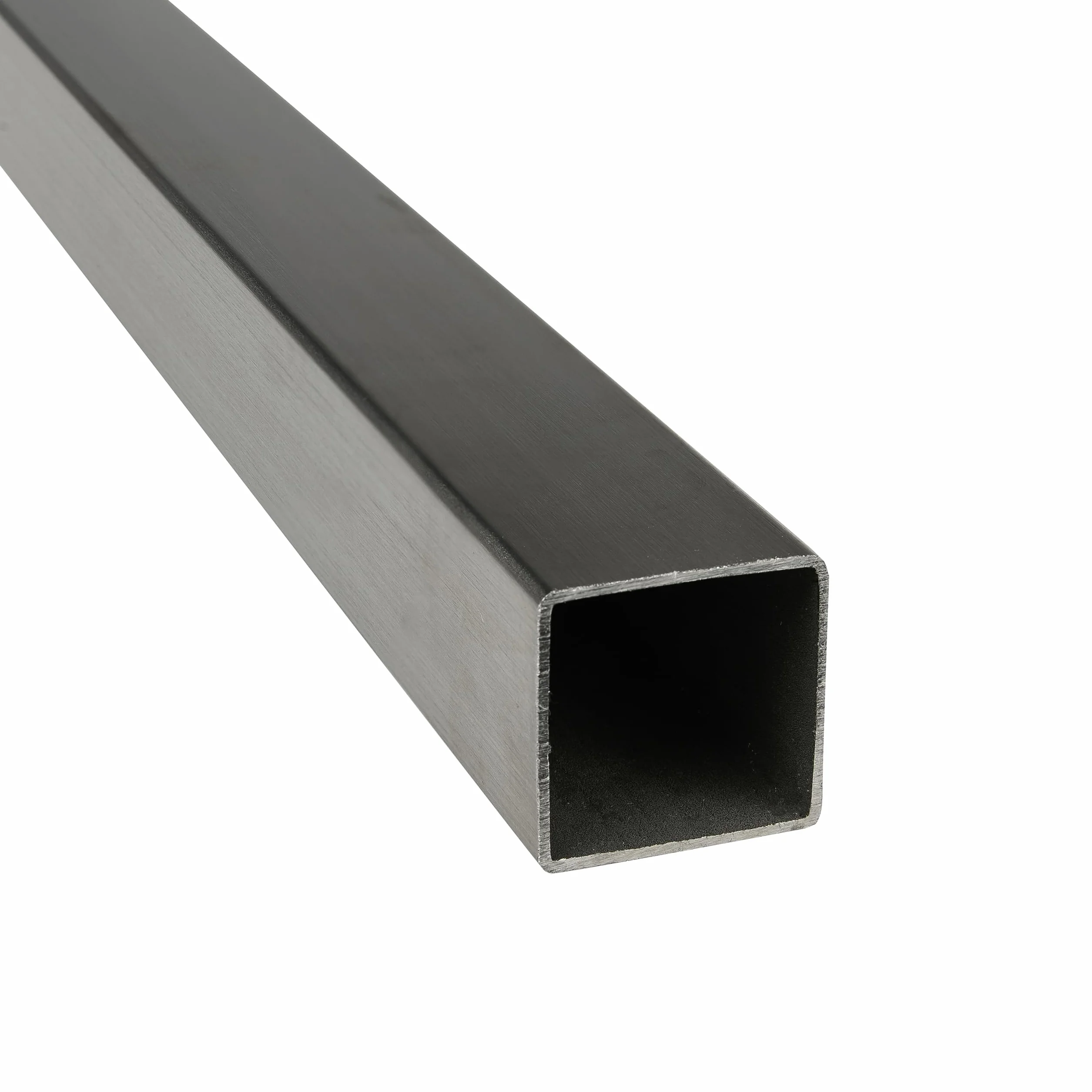 Tubo quadrato acciaio inox V2A rettificato 50 x 50 x 2 mm x 1000 mm