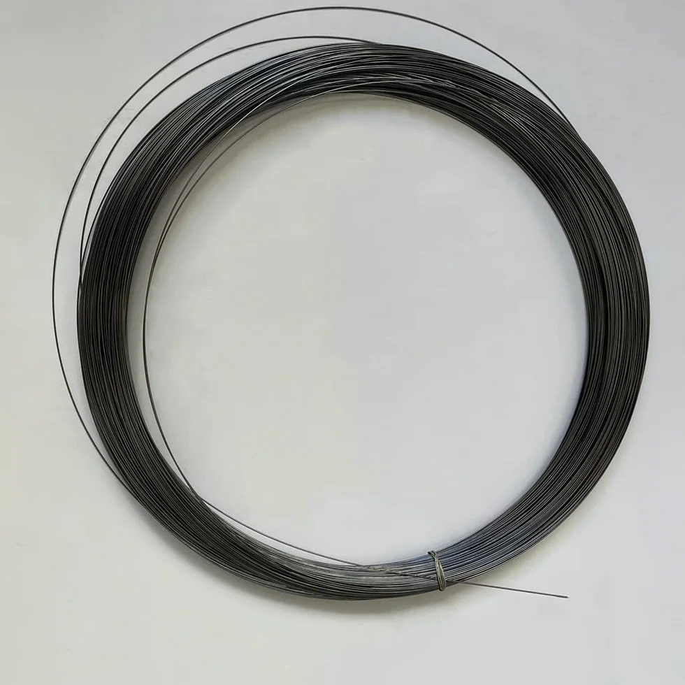 Filo dritto in lega di nitinol super elastico 0,1-1,8 mm nero 1 m