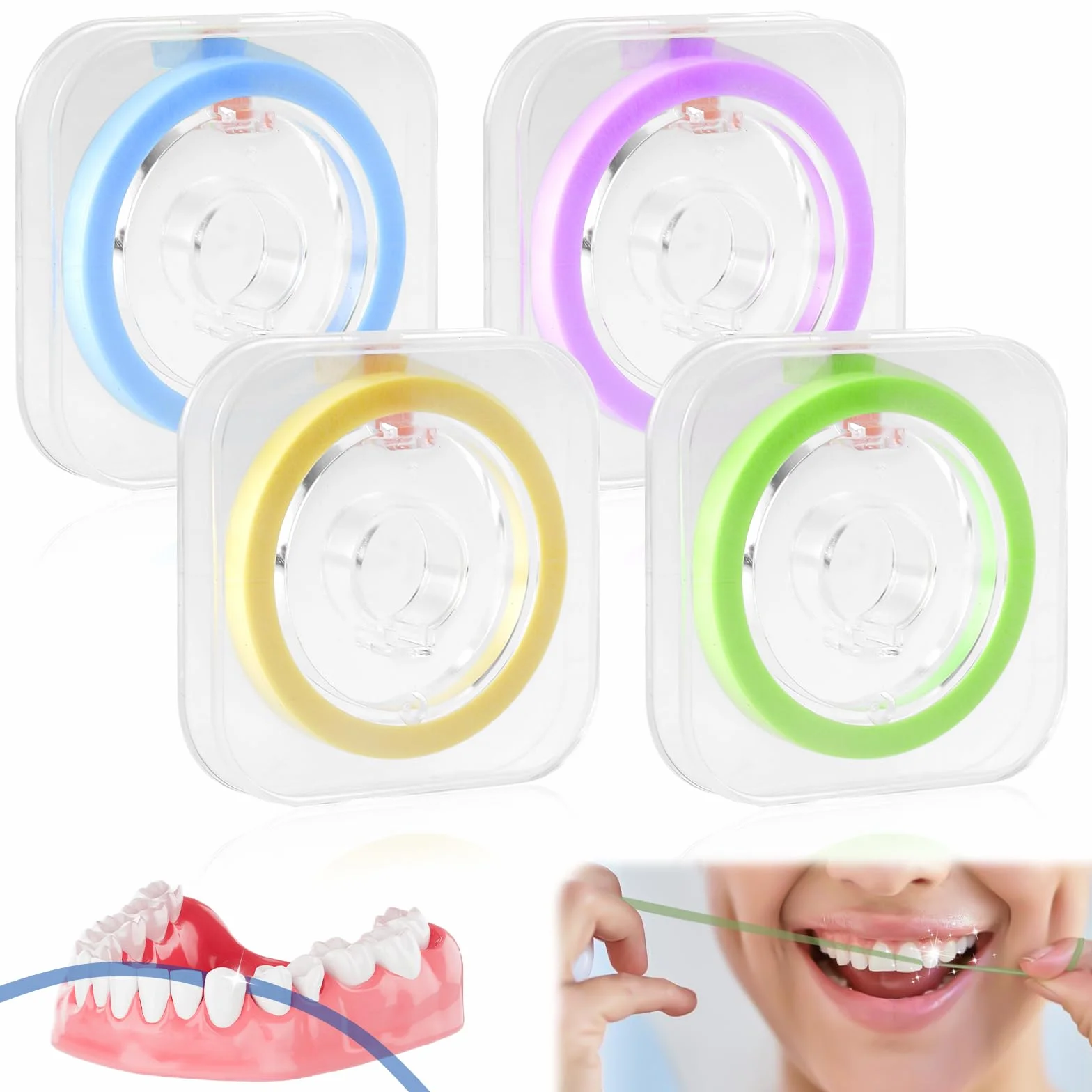 Carta Vetrata Dentale per Spazi Intermedi, Strisce Lucidatura, Pasta, Nastro 6m, 4 Volumi