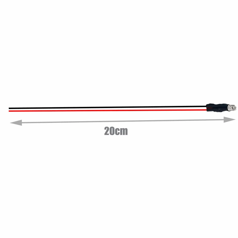 Luci LED Lampeggianti 12V 5mm Blu Diodi Precablati 20,1cm DC12V per Progetti