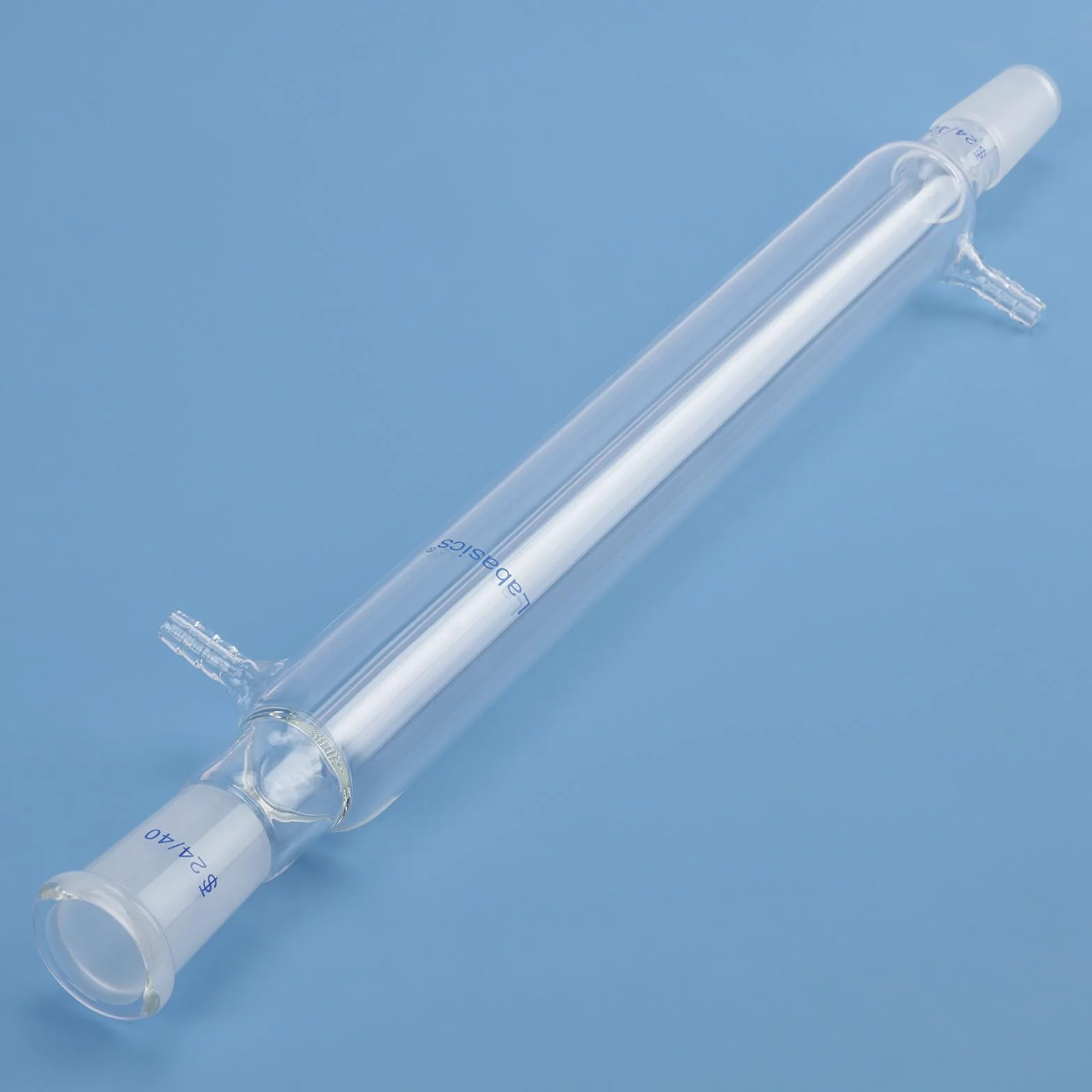 Labasics Borosilicato Vetro Condensatore Liebig con 24/40 Comune e Lunghezza Giacca 300mm, Condensatore per Vetro da Laboratorio Glass Liebig Condenser
