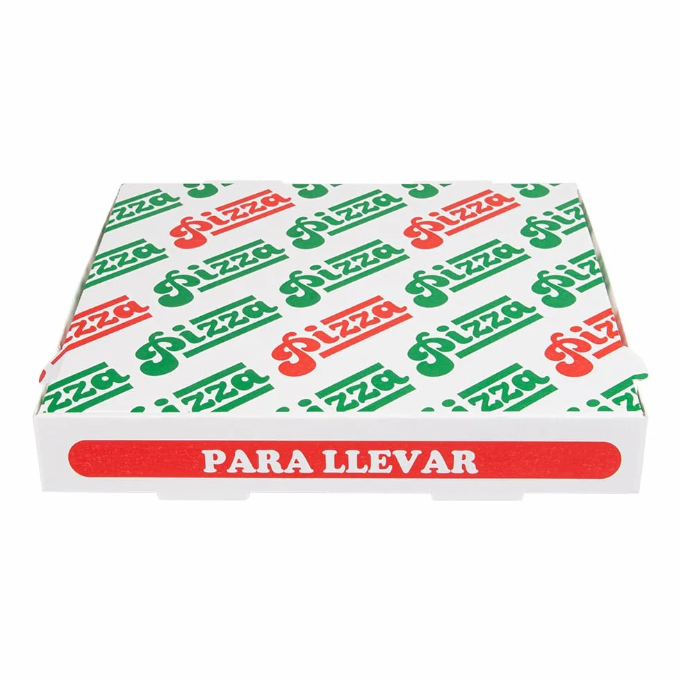 Garcia de Pou Scatole per pizza Thepack 330 G/M2 26 x 26 x 3,8 cm bianco cartone ondulato microcanale