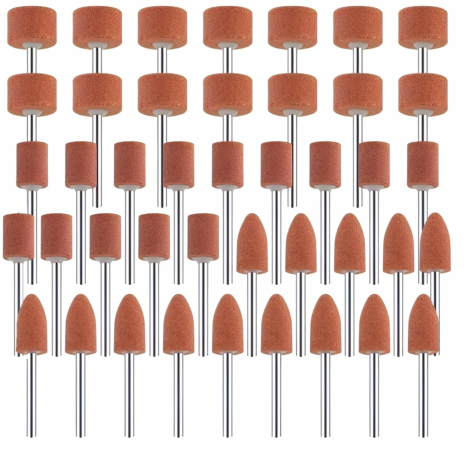 Set 42 punte abrasive corindone per Dremel avvitatore a batteria inserti abrasivi vetro pietre preziose