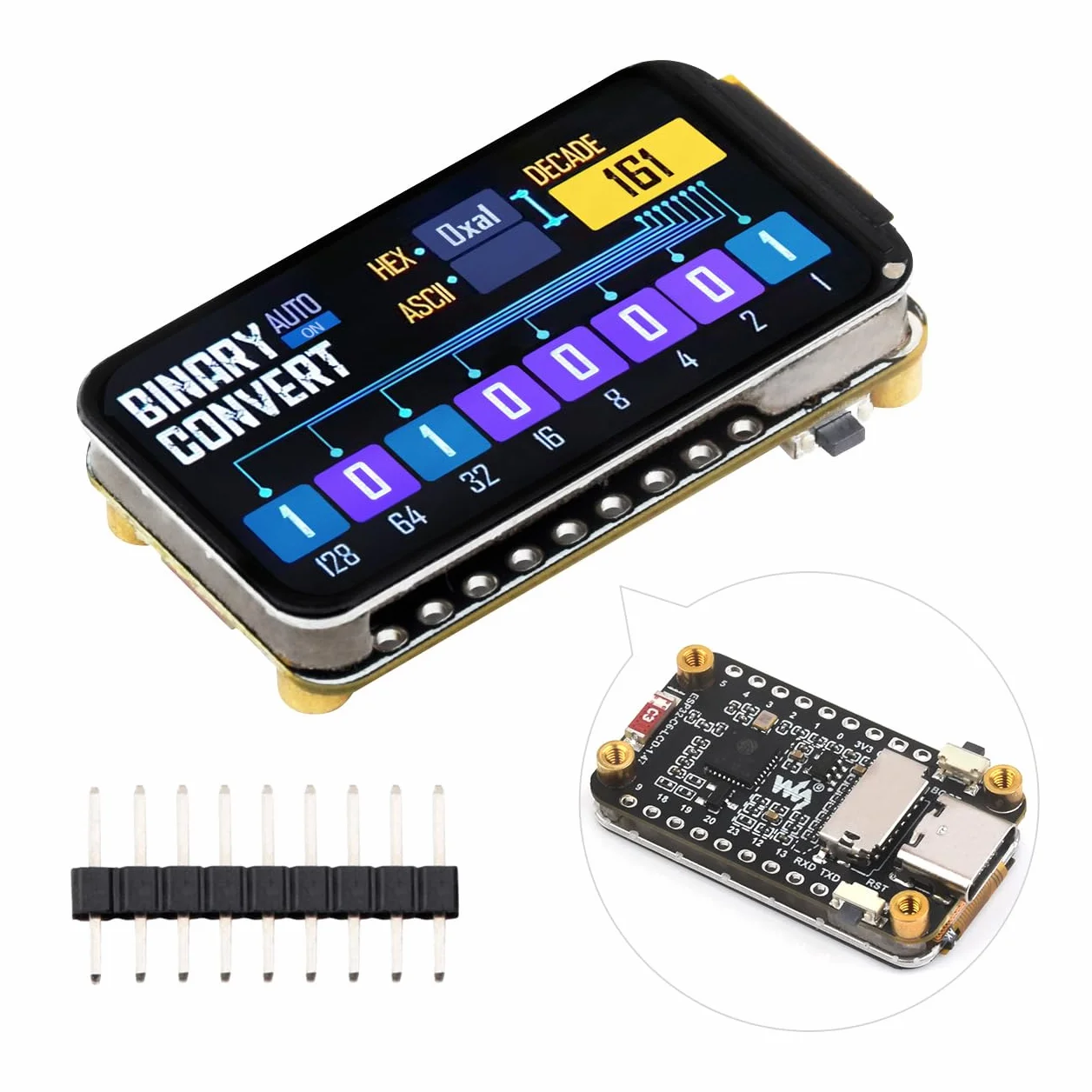 Waveshare ESP32-C6 1.47inch Development Board Wi-Fi 6 160MHz Single-Core 172x320 LCD 262K Color RGB BLE5 4MB Flash