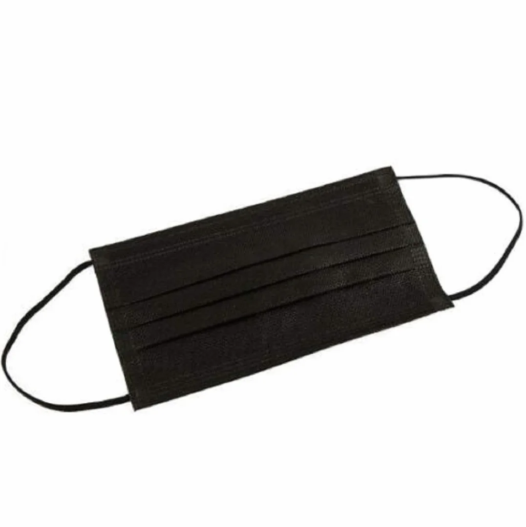 Pezzo Maschera Protettiva Paradenti USA E Getta 3 Strati Tnt Fucsia - Nero, 100x Stück