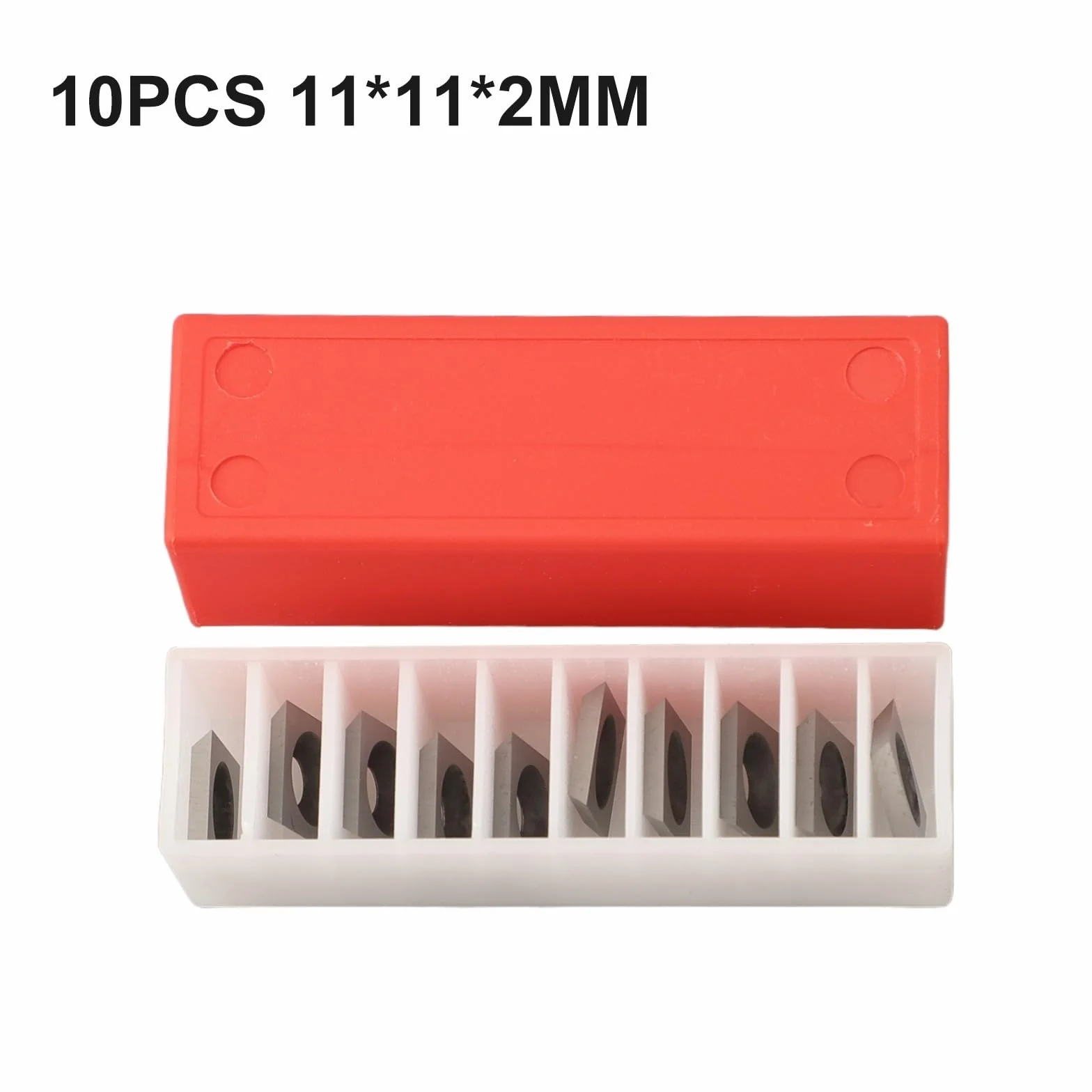 Inserti quadrati in carburo 11 x 11 x 2 mm per utensili per tornitura legno router pialle