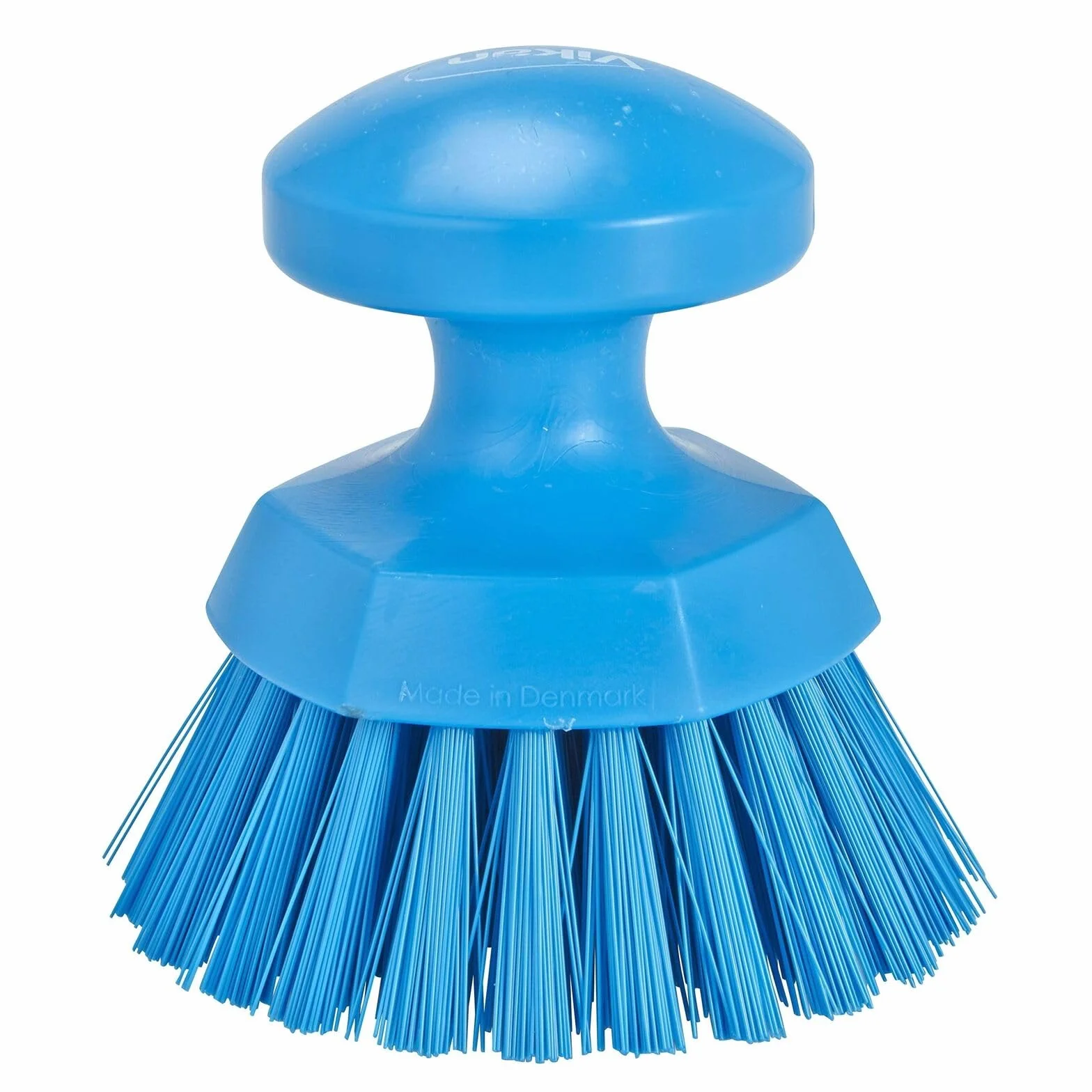 Vikan - Igiene - Spazzola da lavoro rotonda - Fibre rigide - Blu