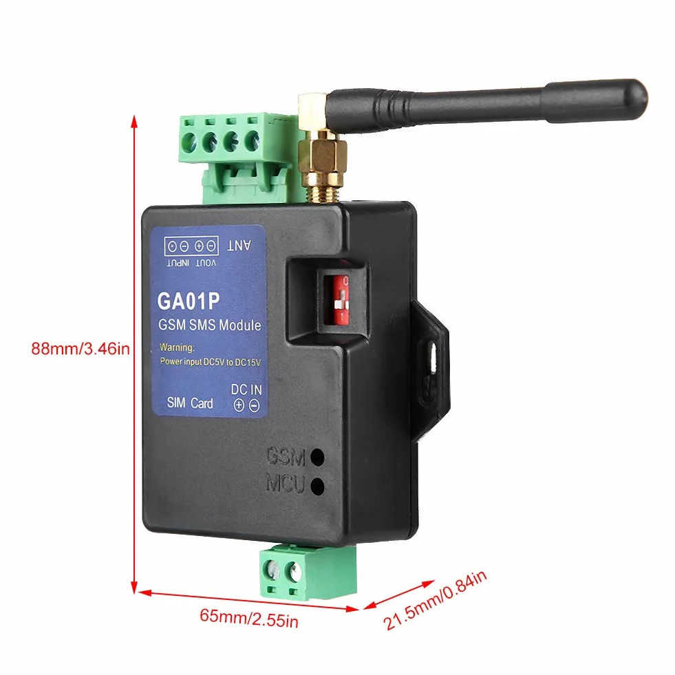 GA01P GSM Mini Smart Remote Avviso di interruzione di corrente ABS Plastica SMS Chiamata Allarme Sicurezza per Home Hotel Office Store