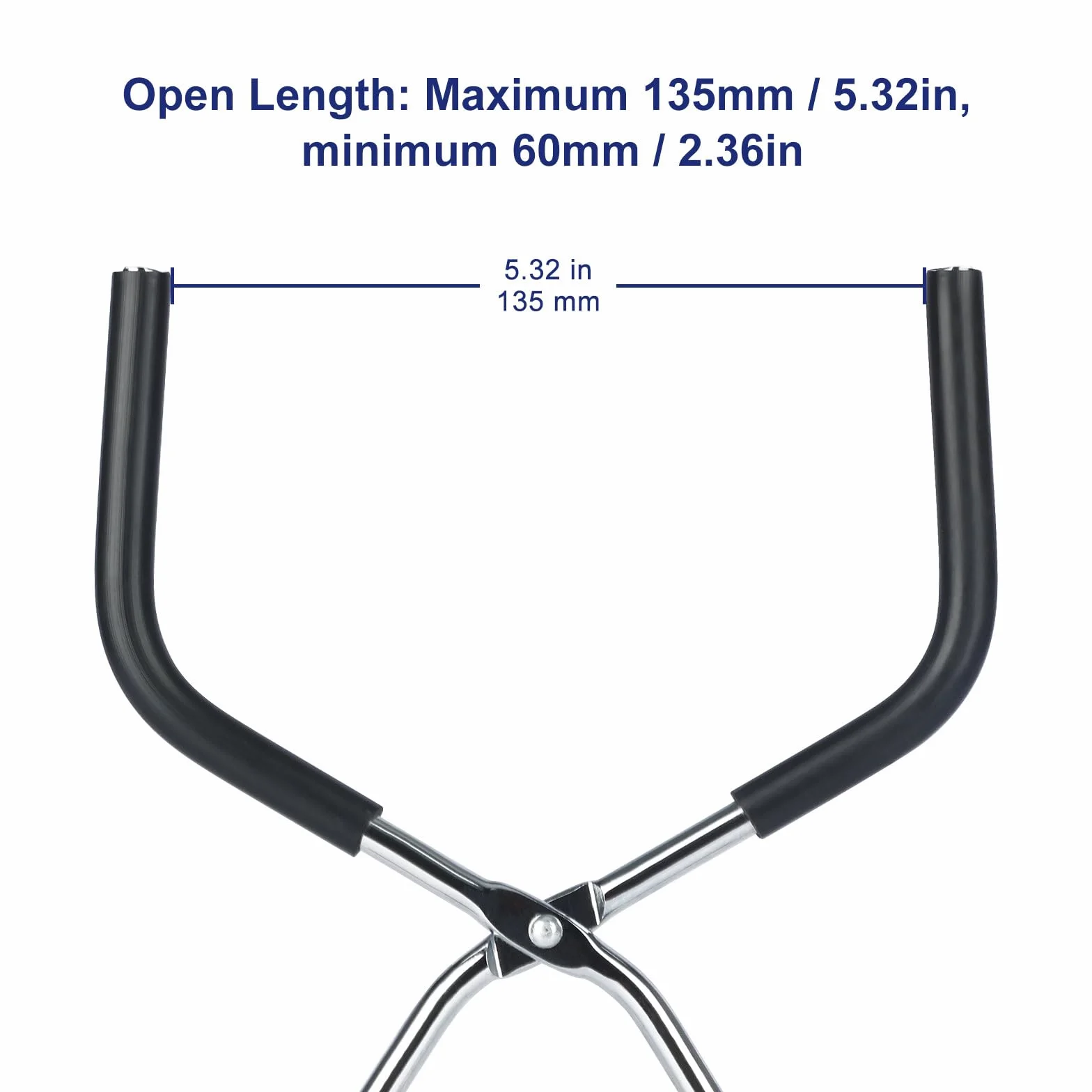 Labasics Pinza per Becher in Acciaio Inossidabile, Supporto Resistente alle Alte Temperature con Design Aperto, Morsetto Durevole e Resistente al Calore per Becher Caldi, 25.5 cm