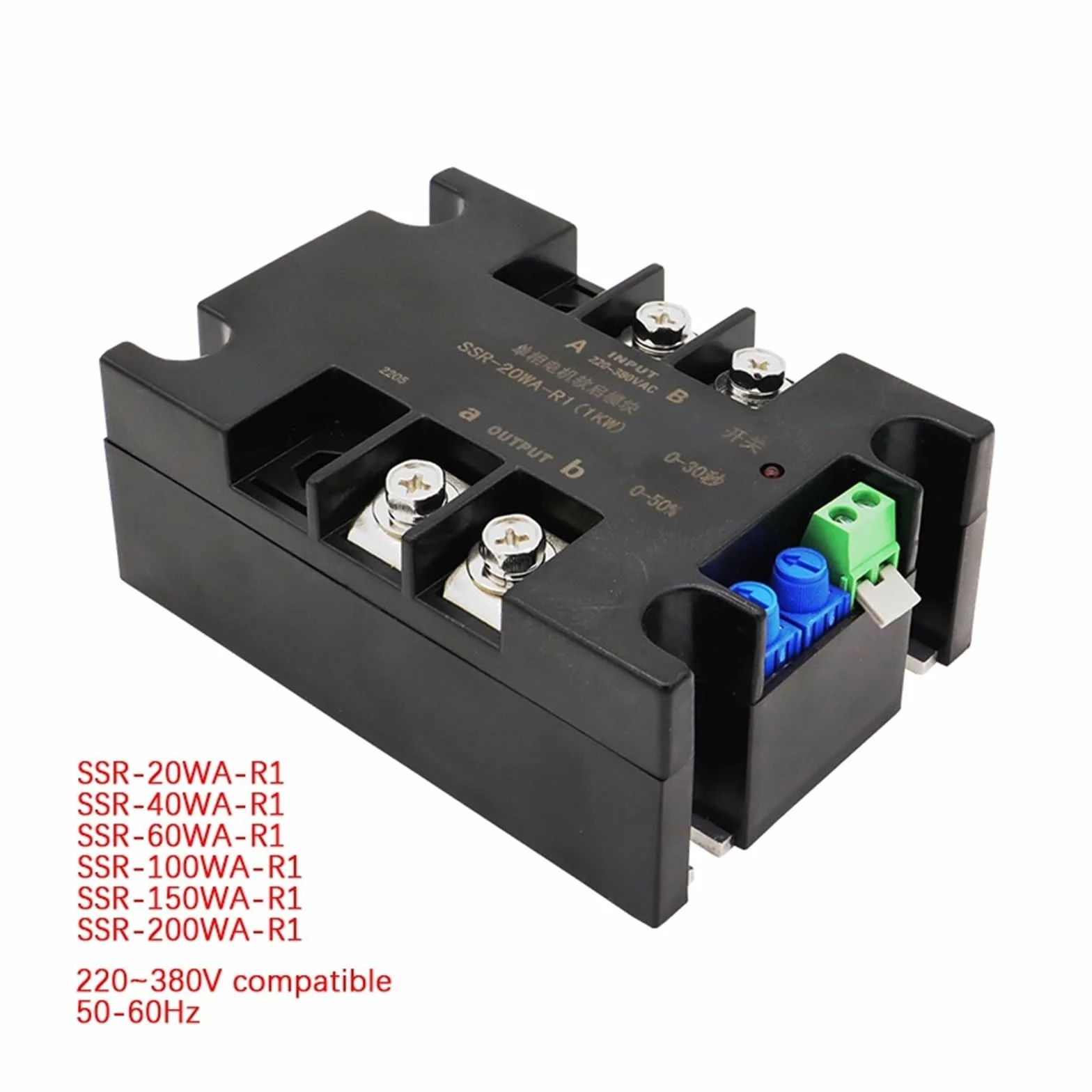soft start Avviatore statico motore intelligente monofase Modulo di avviamento progressivo Avvio lento for pompa dell'acqua Ventola del motore for pompa dell'acqua, ventola, veicolo di navigazione ecc