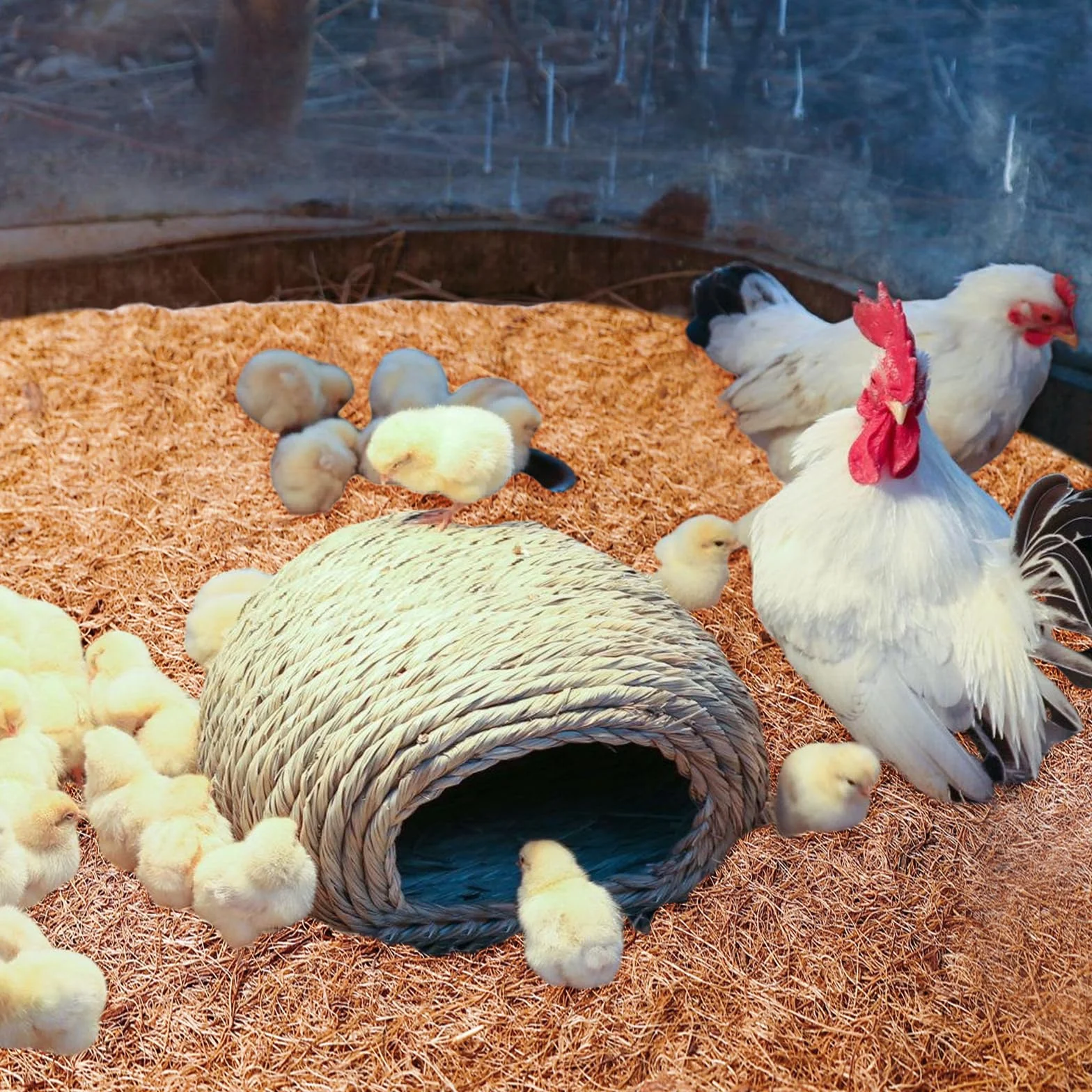 Cuscinetti per Nidi di Galline 30x30 cm 10 Pezzi Riutilizzabili Compostaggio