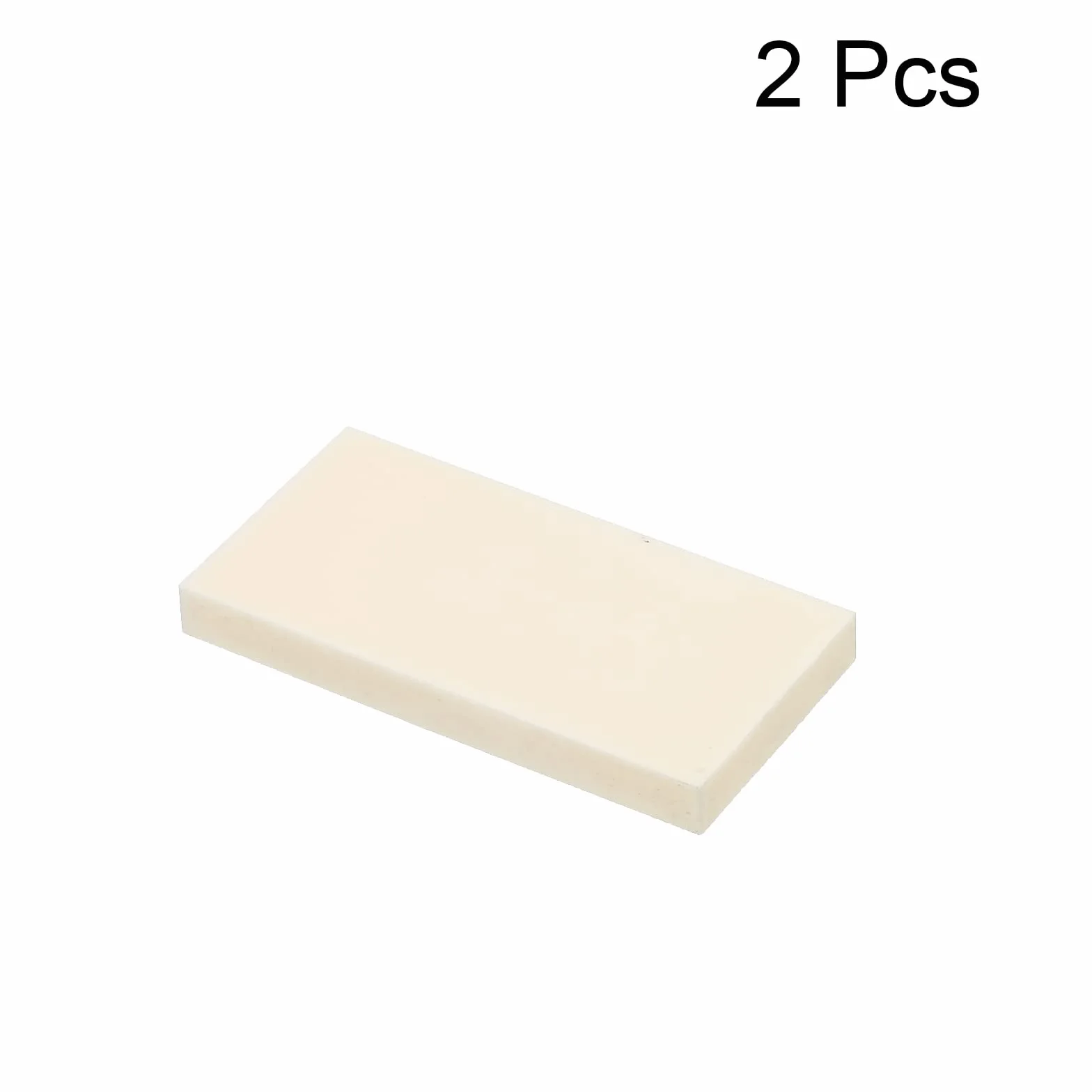 PATIKIL Allumina Ceramica Lastra Raffreddamento Imbottitura Isolante 2pz Alta Durezza per MOS Transistor 50x25x5mm