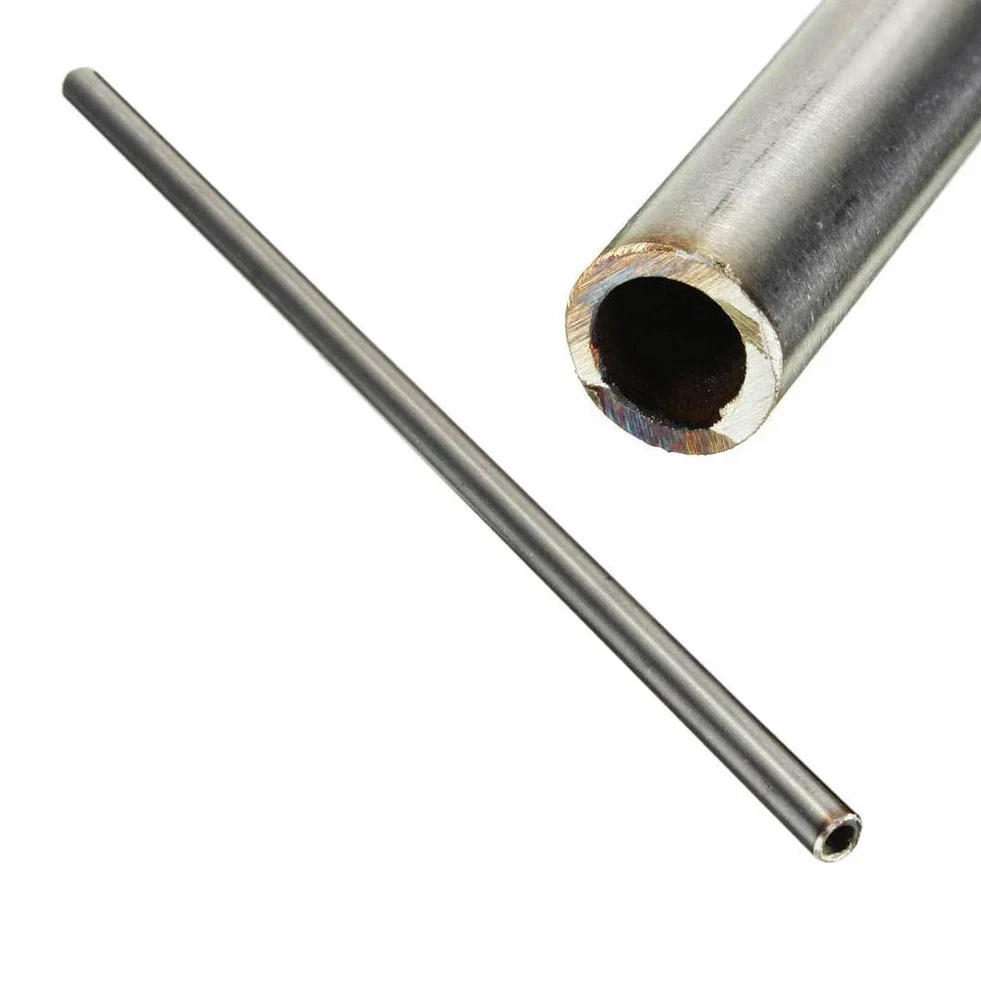 Tubo rotondo in acciaio inossidabile 304 diametro esterno 12 mm diametro interno 10 mm lunghezza 250 mm argento