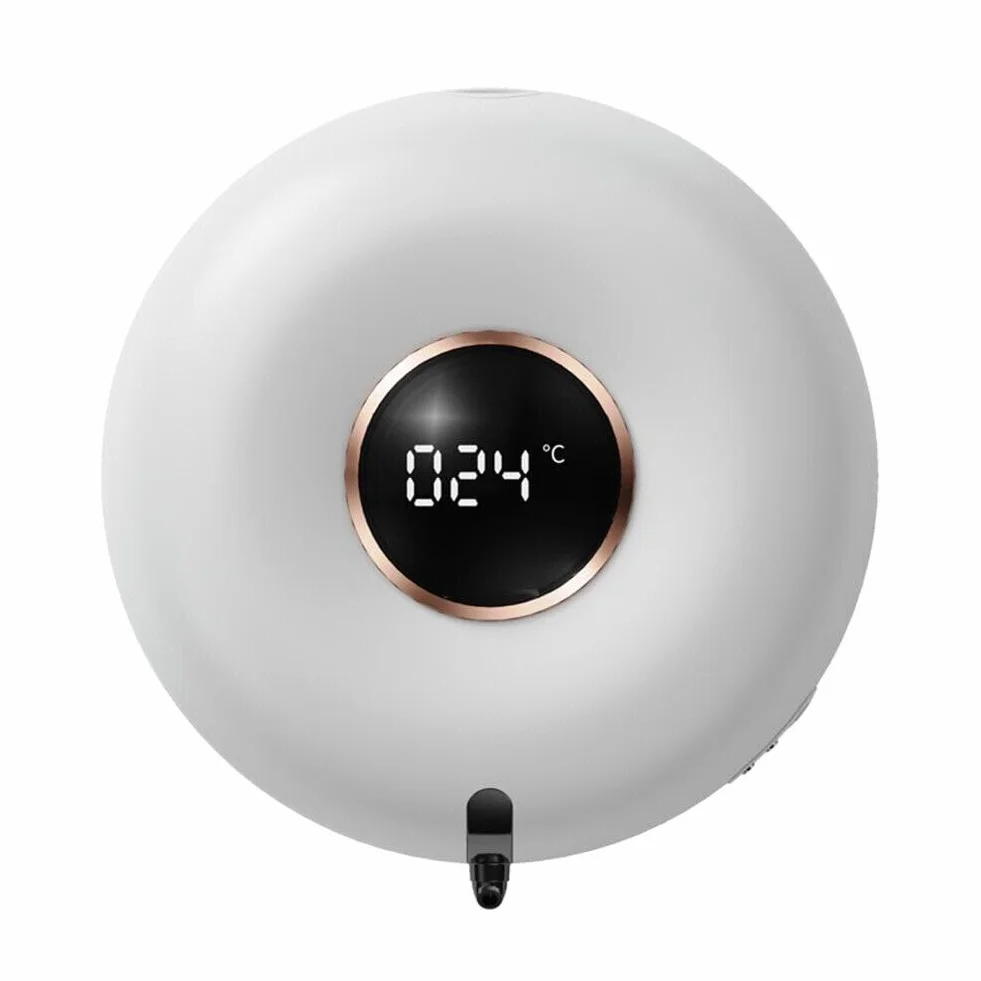 Dispenser automatico di sapone da 280 ml, ricaricabile, montaggio a parete, con sensore a infrarossi, per cucina e bagno, bianco