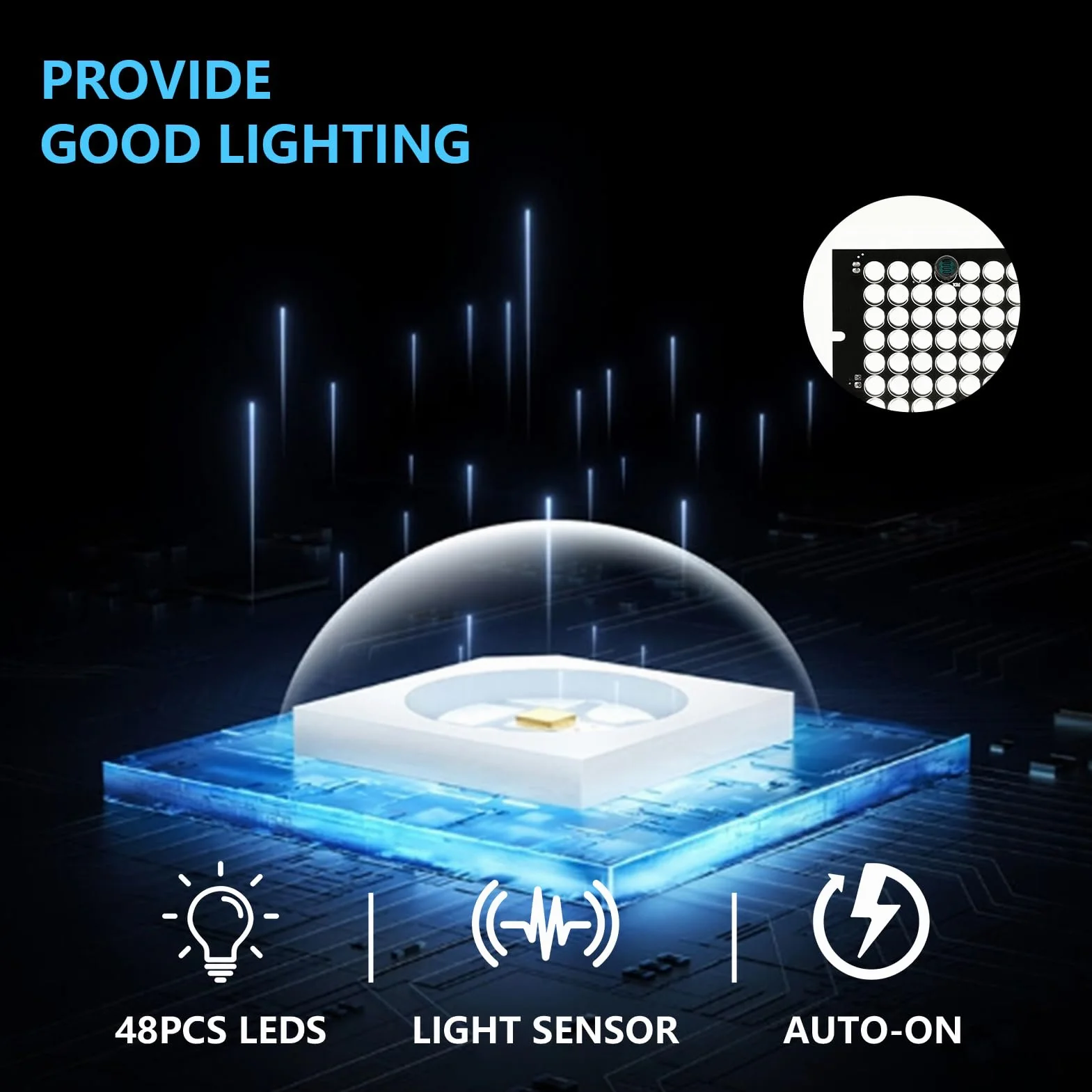 Lampada a infrarossi 940nm DC12V 48 LED CCTV Illuminatore per telecamera di sicurezza
