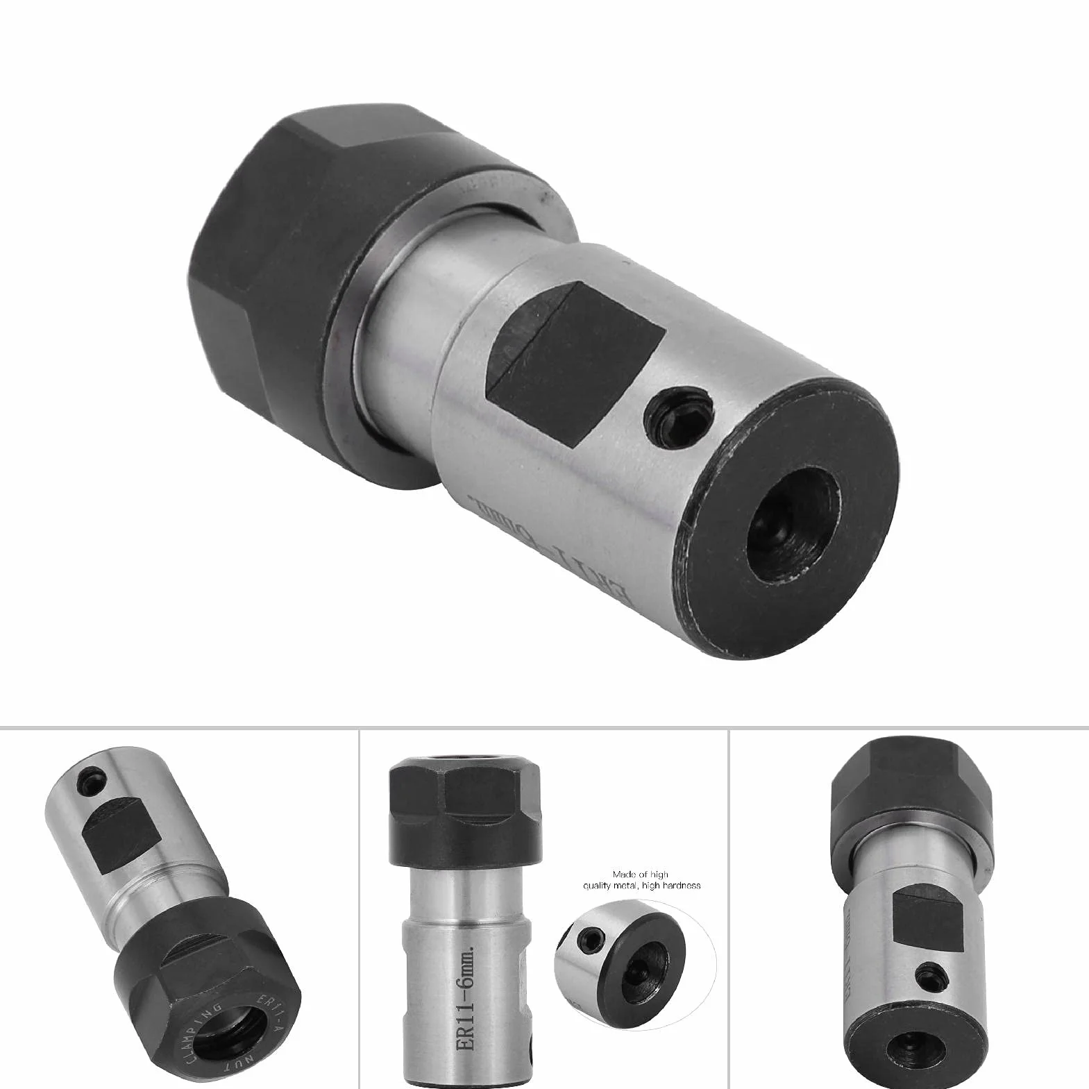 Hyuduo Portapinza Mandrino Estensione Stelo Fresatura CNC 5mm 6mm 8mm per Fori Profondi C16-ER11-35L Corpo 35mm Dado ER11A Prolunga Stelo Dritto