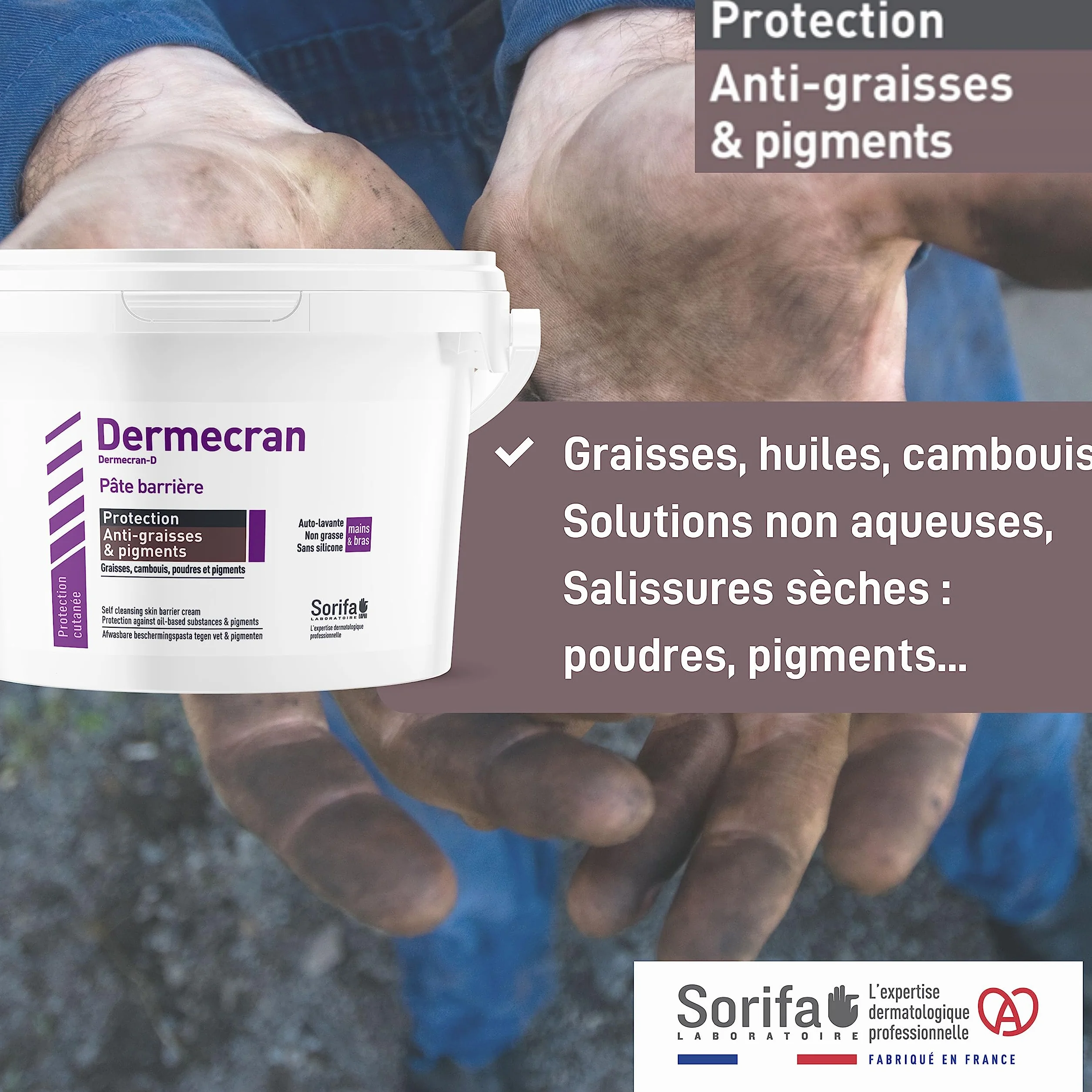 DermScreen Pate di protezione ANTIGRASSO Set di 2 vaso 2 kg
