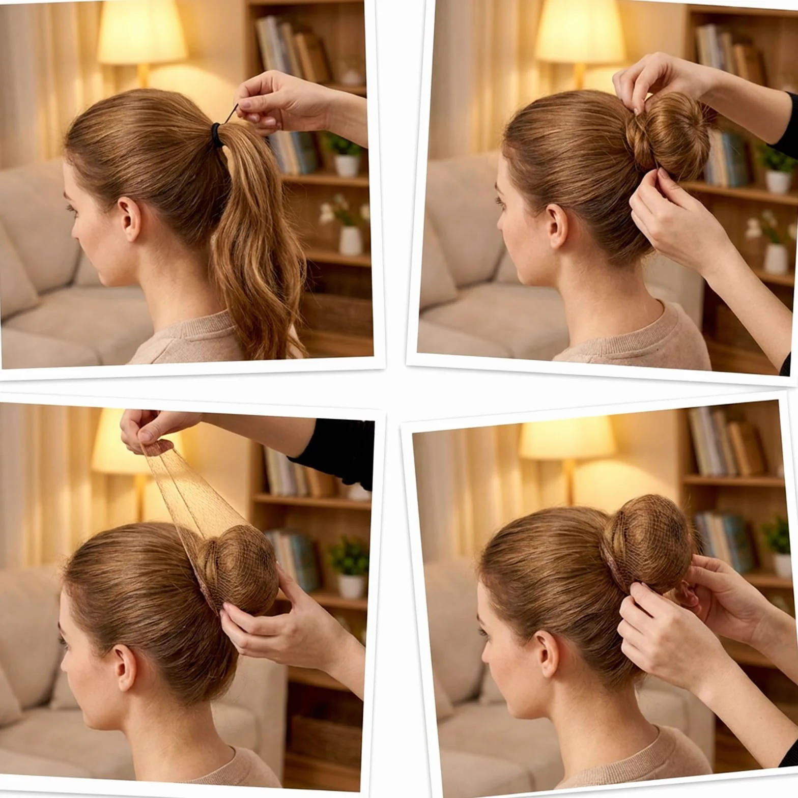 Nylon Invisible Hair Net 20 Cali 50 cm Rete Elastica per Capelli Bionda per Donna Balletto Danza