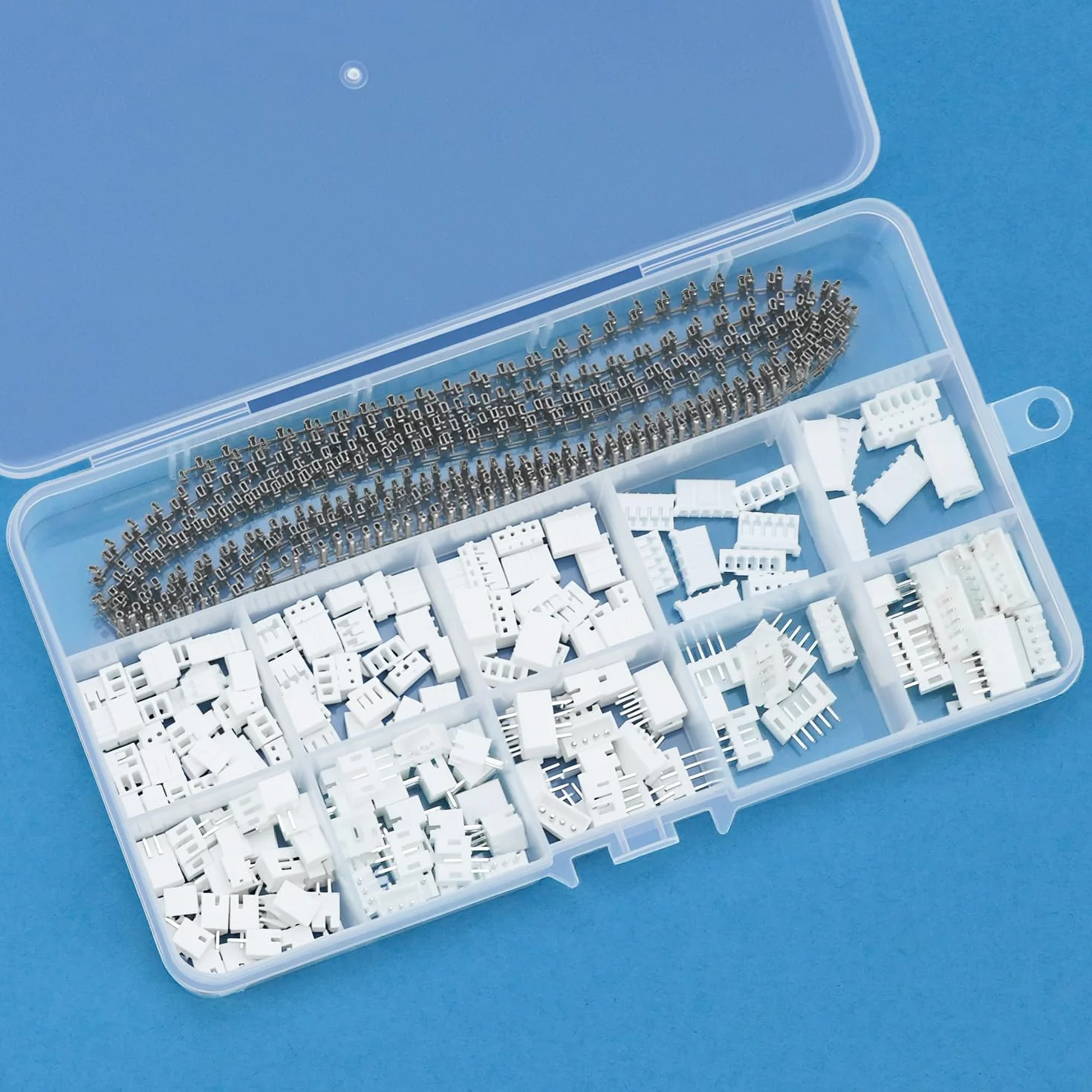 QWORK® 580 Pezzi kit connettori JST, adattatore JST-PH 2,0 mm 2/3/4/5/6 pin con terminale a crimpare pin