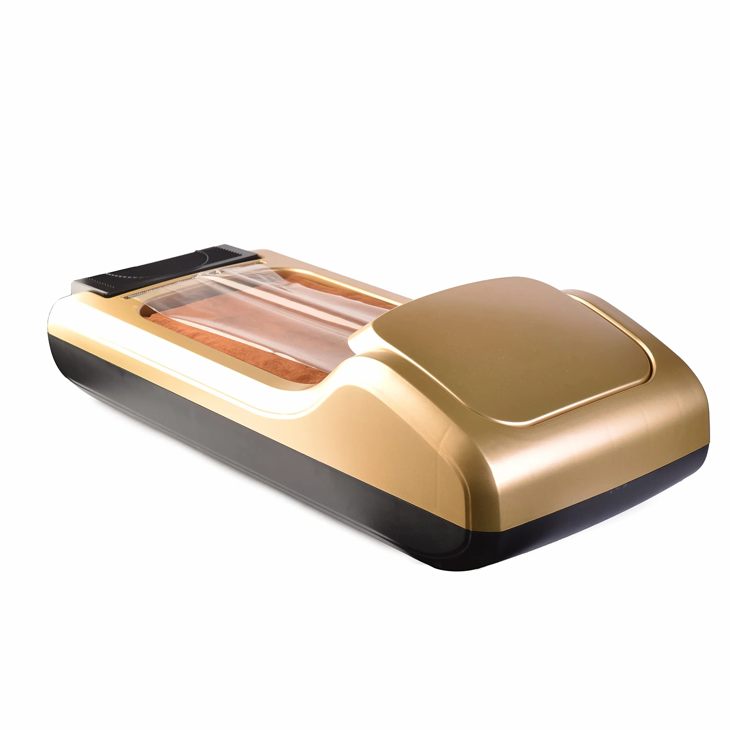 A.M.C. Amc Dispenser copriscarpe professionale Elegance, distributore automatico pellicola monouso 600 strappi, Oro
