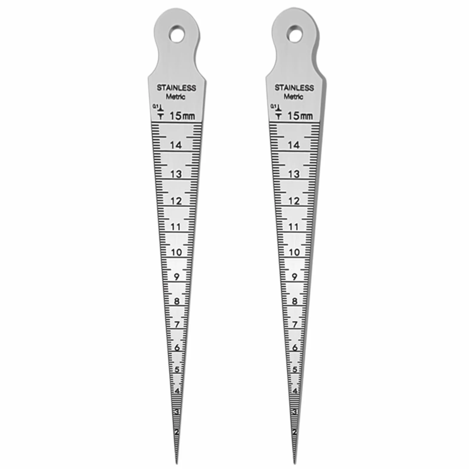 Calibro per fori in acciaio inossidabile con scale, set di misura precisione