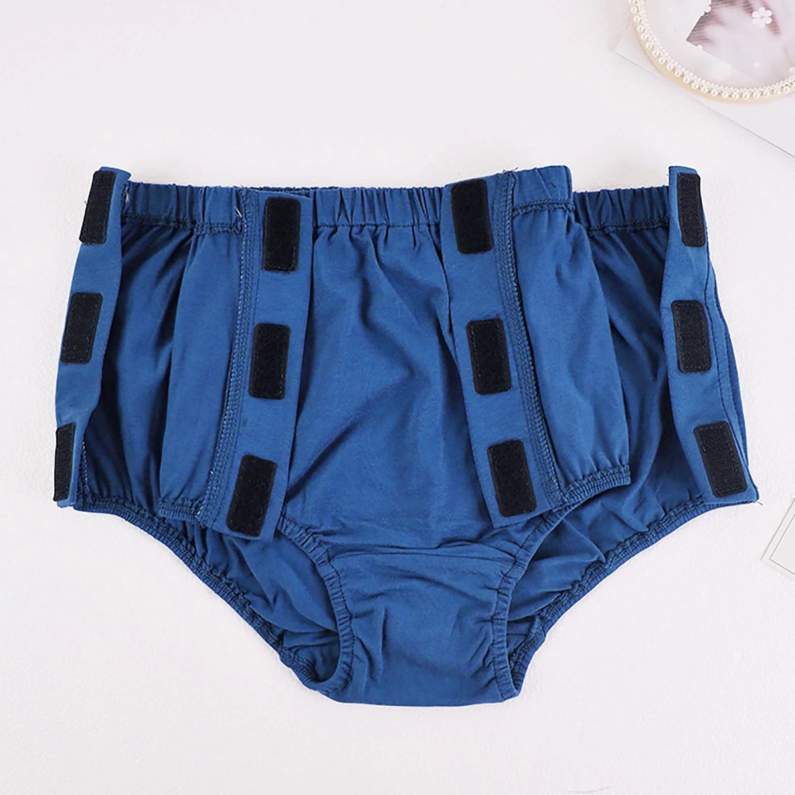 Mutande triangolari da uomo a due lati, aperte, tipo di pasta, per pazienti con fratture ossee, Blu, 3XL