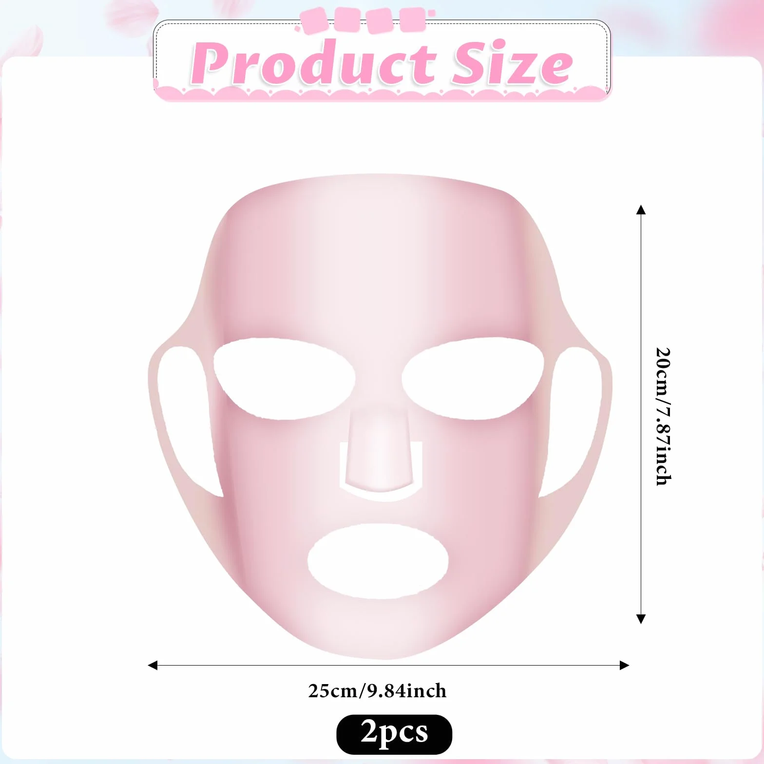 Qianyu 2 fogli copertura maschera facciale silicone riutilizzabile vapore viso idratante impermeabile 3D anti-rughe