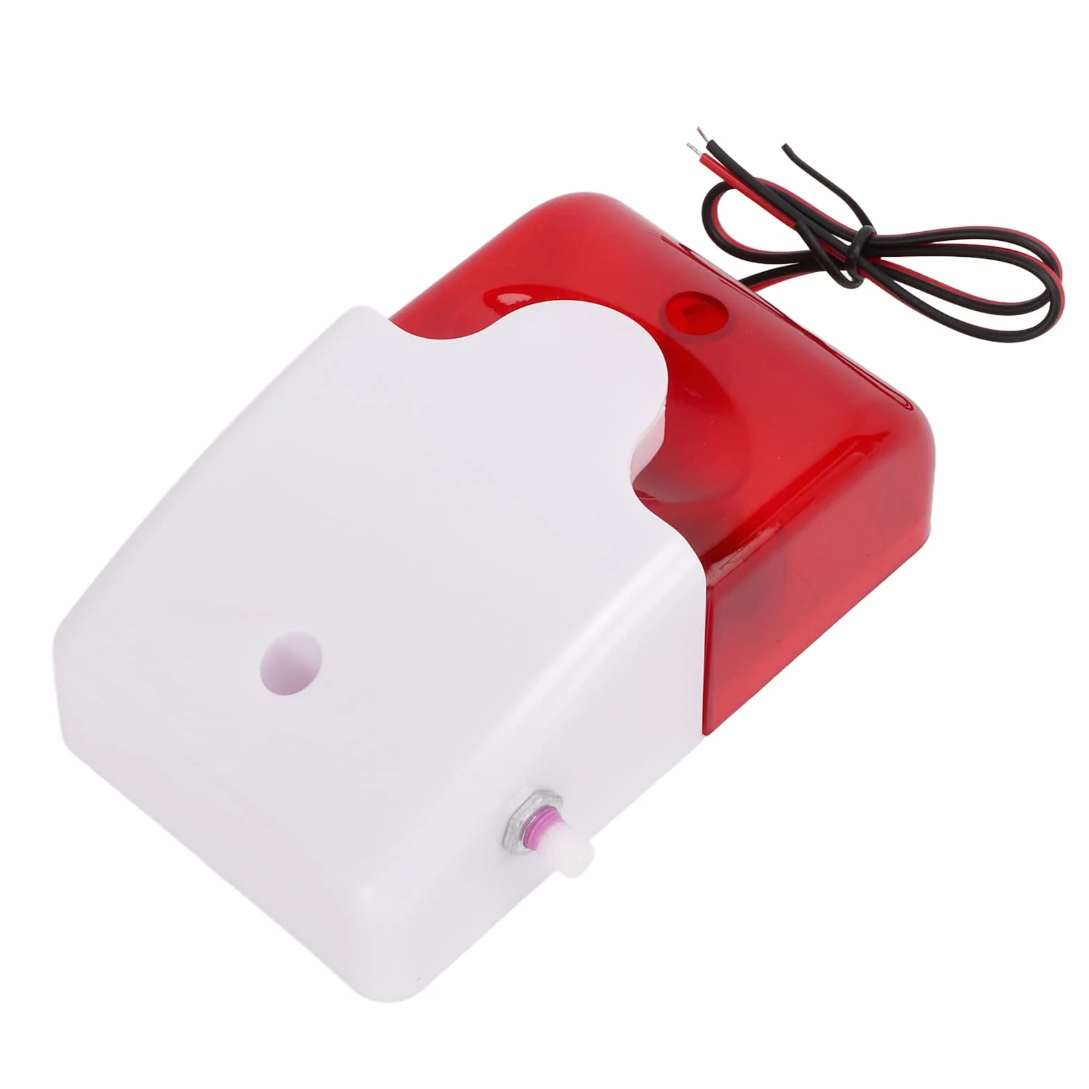 Sound Light Allarme lampeggiante 110 DB High Decibel, corno di allarme regolabile per luoghi pubblici, emergenza, evacuazione, allarme di sicurezza (220 V)