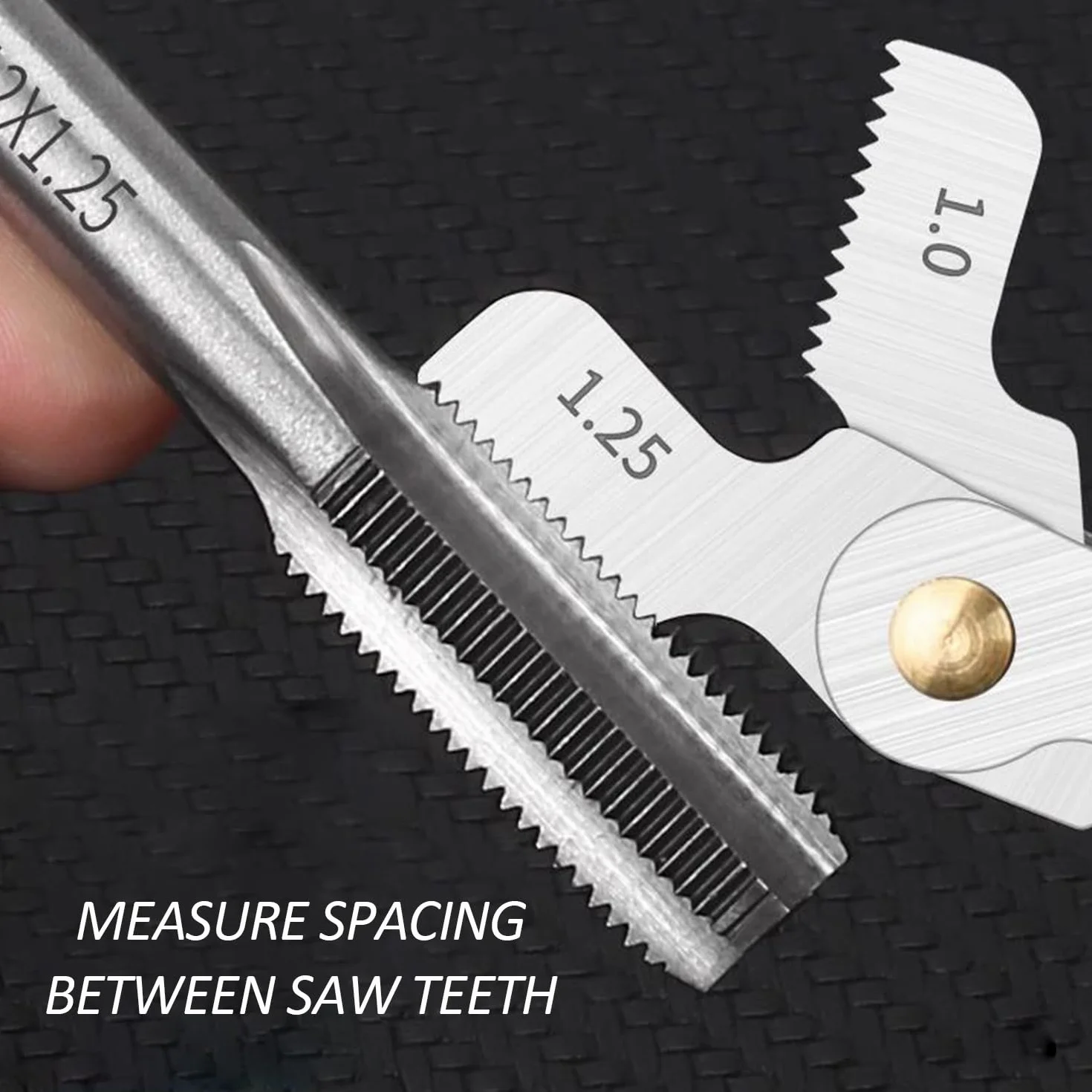KRYMSON Calibro per filettature, Misuratore di precisione metrico con impugnatura a scorrimento