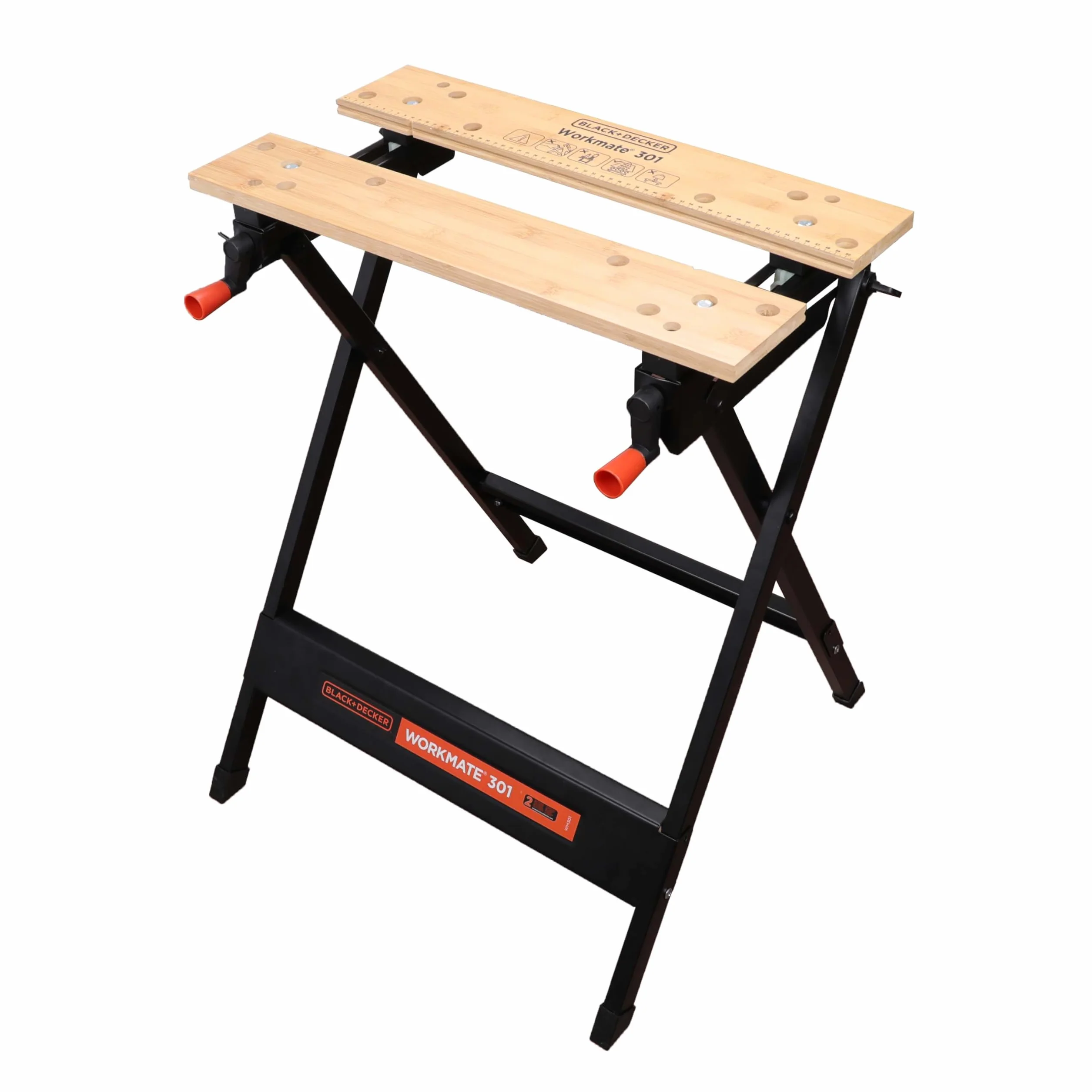 BLACK+DECKER, Banco da Lavoro Workmate, Black/Wood, 15.5 x 84 x 12.5 cm. WM301-XJ