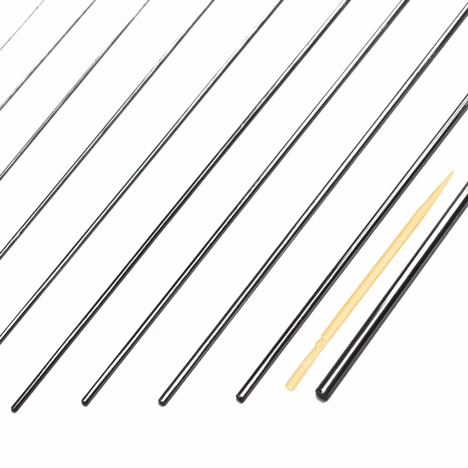 Barra di acciaio inox 30cm 5 diametri 1mm 1.5mm 2mm 2.5mm 3mm 56 pezzi per artigianato DIY