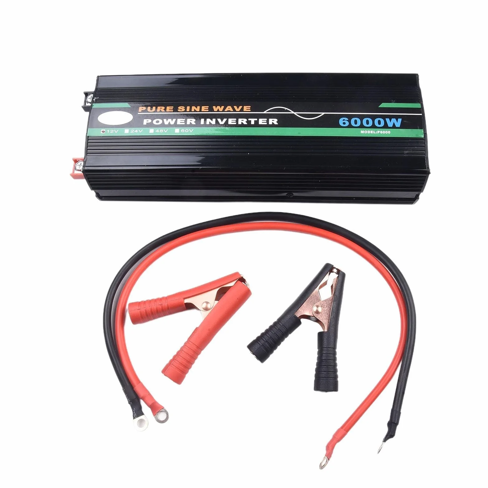 Efficiente inverter di potenza da 6000 W progettato per pannelli solari e uso domestico, conversione fluida da CC a tensione CA (da 60 V a 220 V)