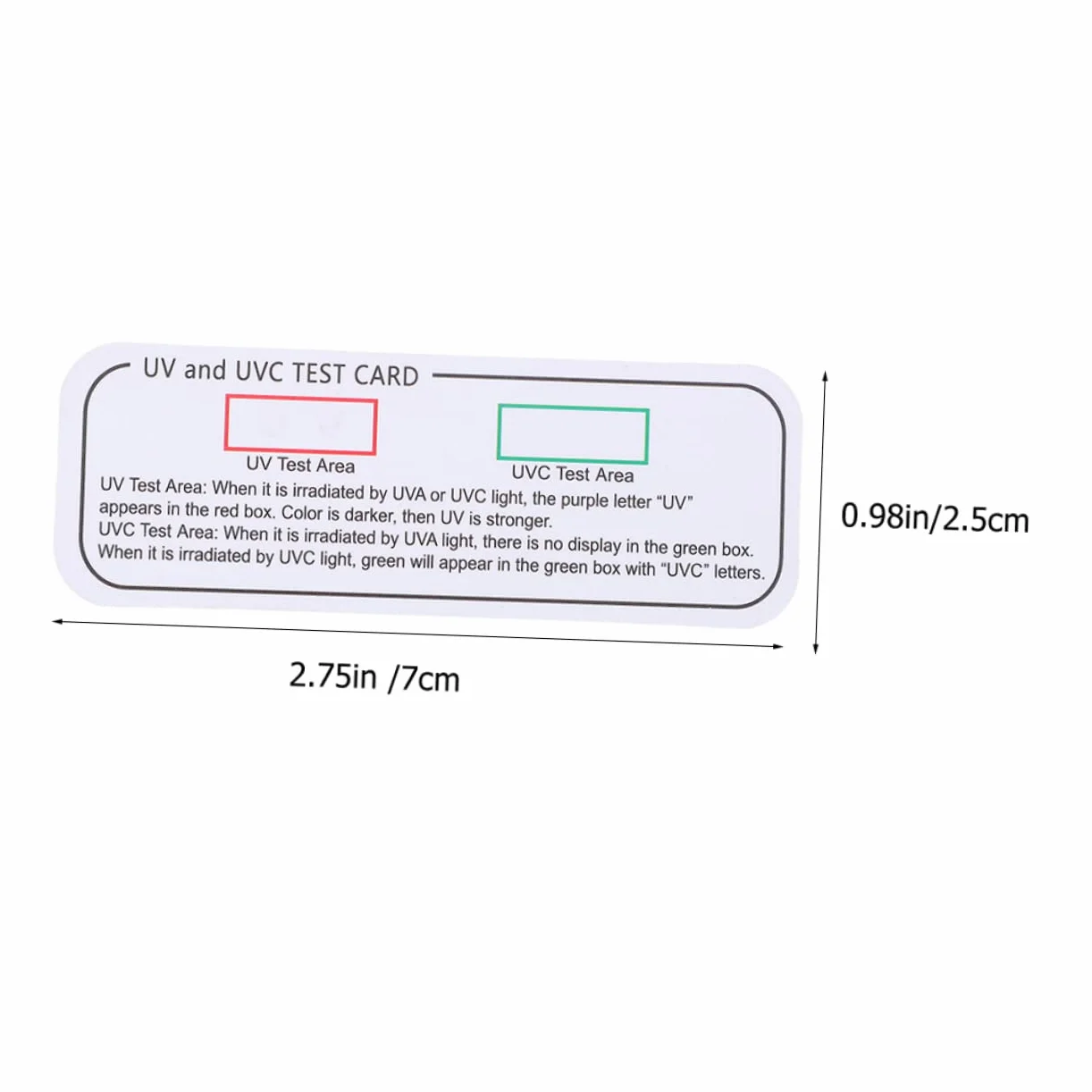 Alipis 5 Set Scheda Uv Test Leggero Striscia Reattiva Uva Schede Di Prova Uvc-uva Scheda Indicatrice Scheda Di Rilevamento Uv Schede Indicatrici Uvc-uva Indicatore Led Carta 5 Pezzi*5