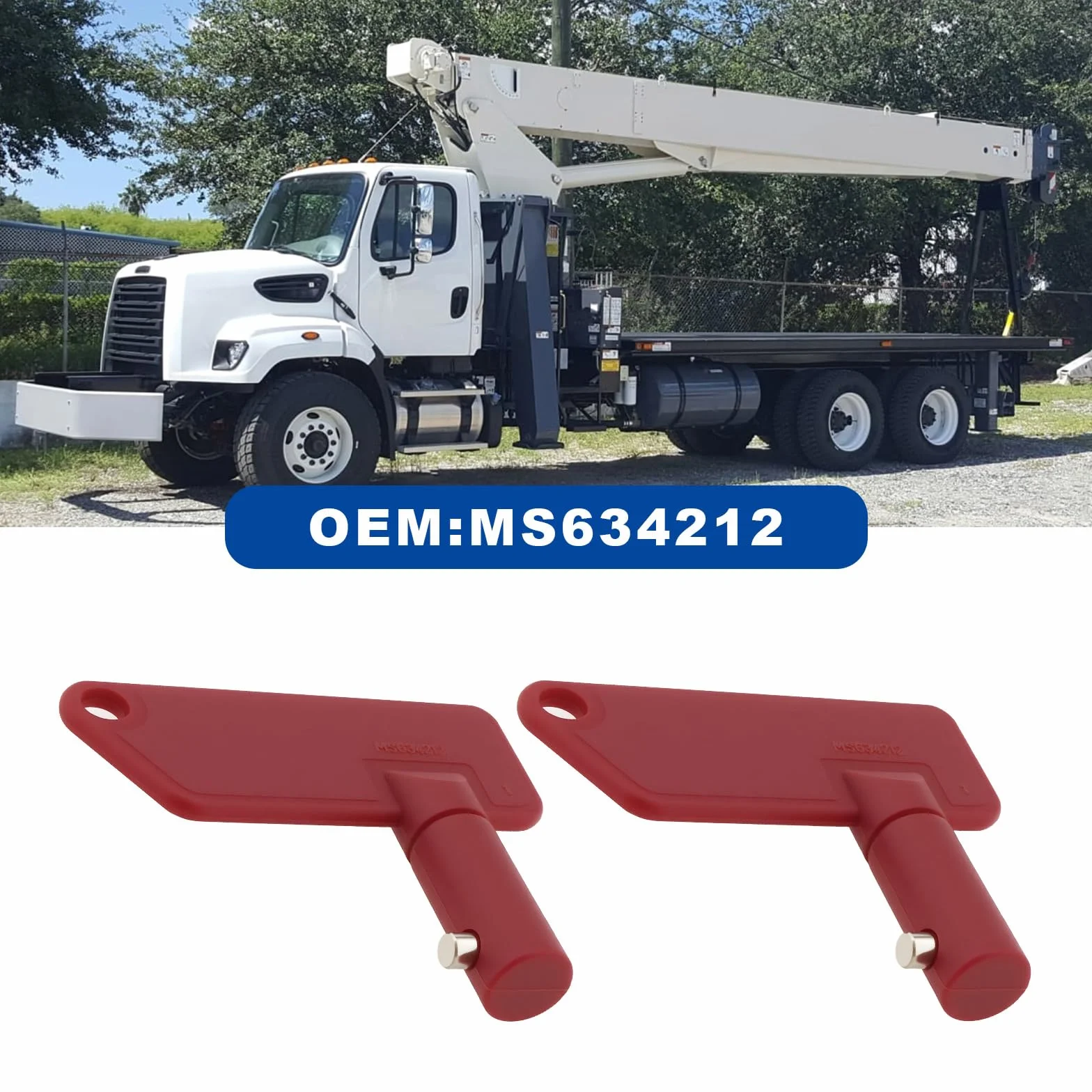 SG Store 5 Chiavi Principali Per Impianto Compatibili Con Batteria Terex E Chiave Principale Di Scollegamento MS634212